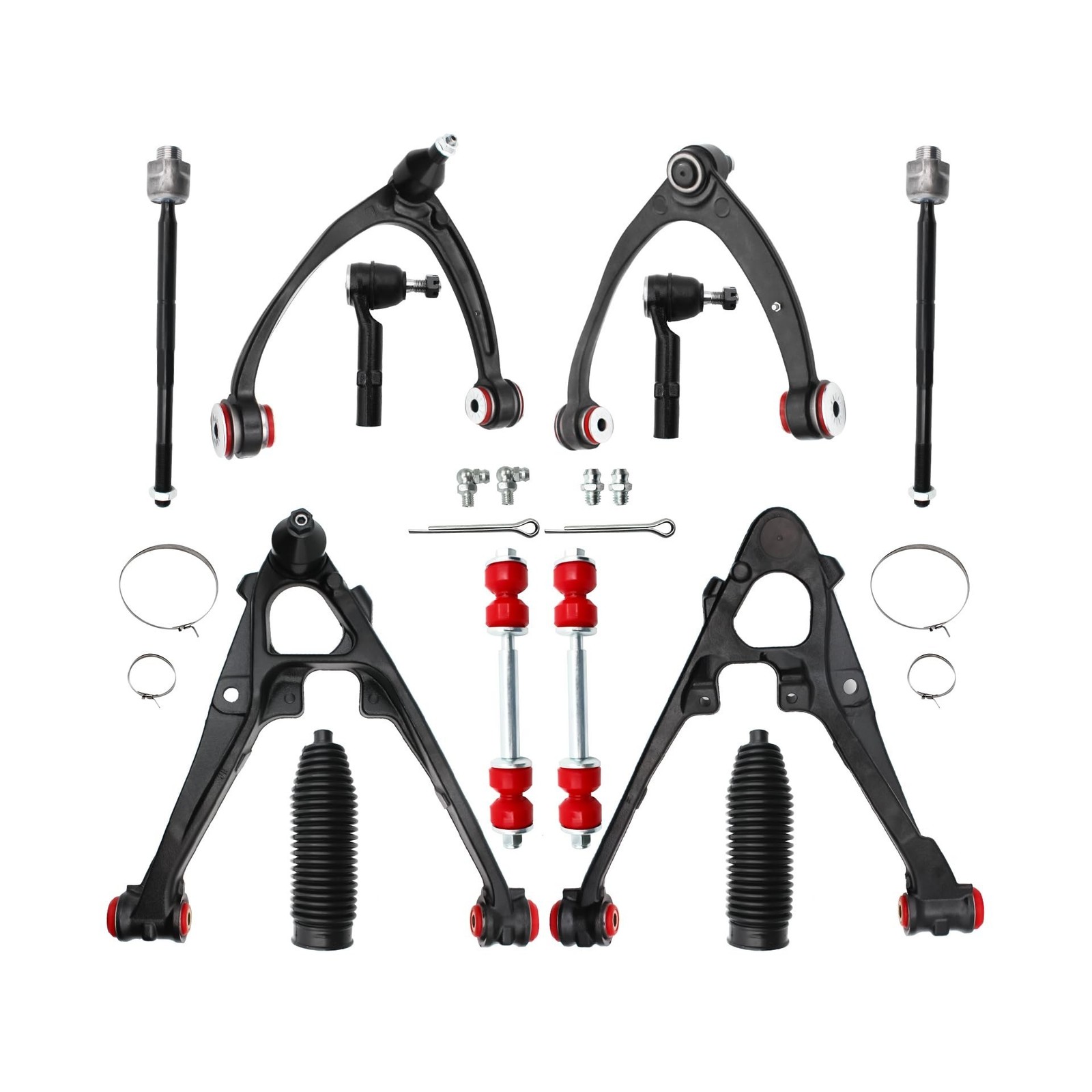 12pc Front End Control Arms Suspension Kit for Chevy Silverado 1500 GMC Sierr…