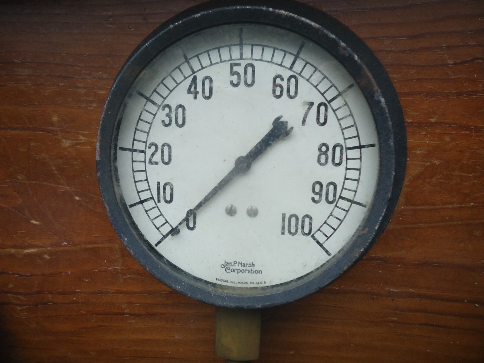Vintage 1920’s Steampunk era Jas P. Marsh Vacuum Gauge 6 1/4 inches