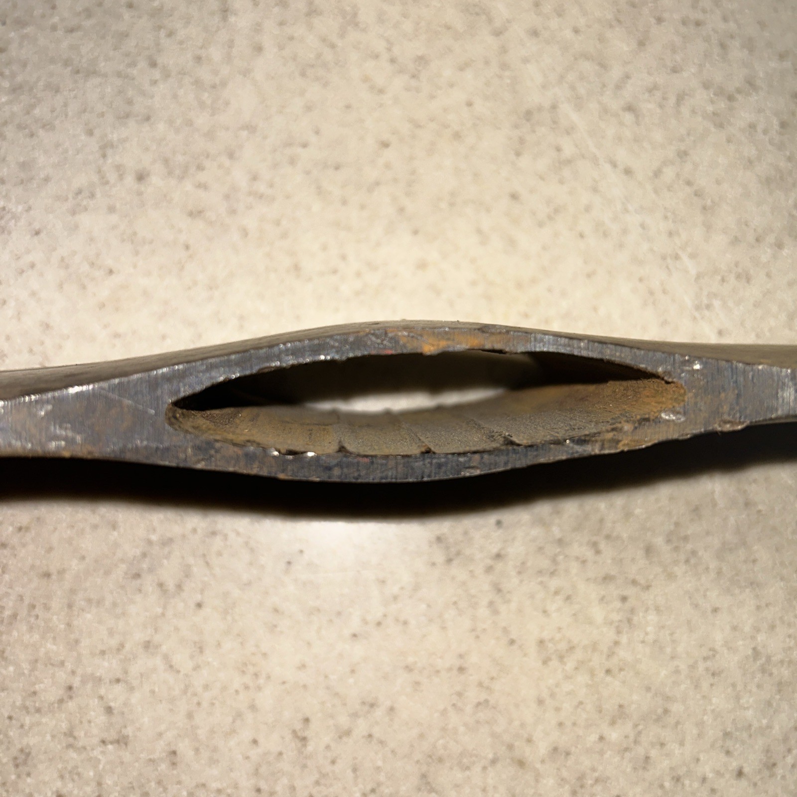 Vintage 3-1/2 lb Double Bit Ribbed Eye Axe Head Unmarked