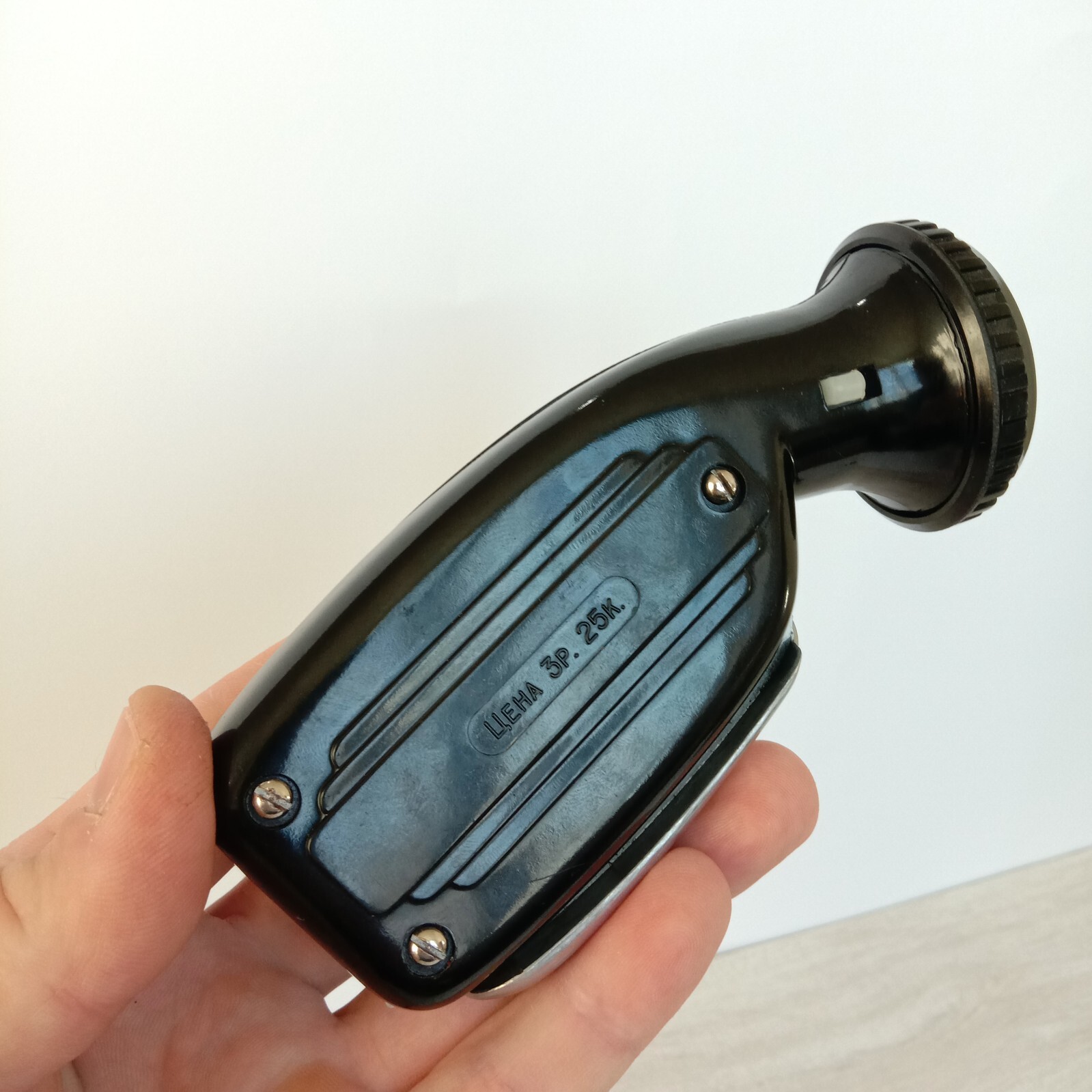 Vintage Flashlight electrodynamic bakelite – carbolite from the USSR