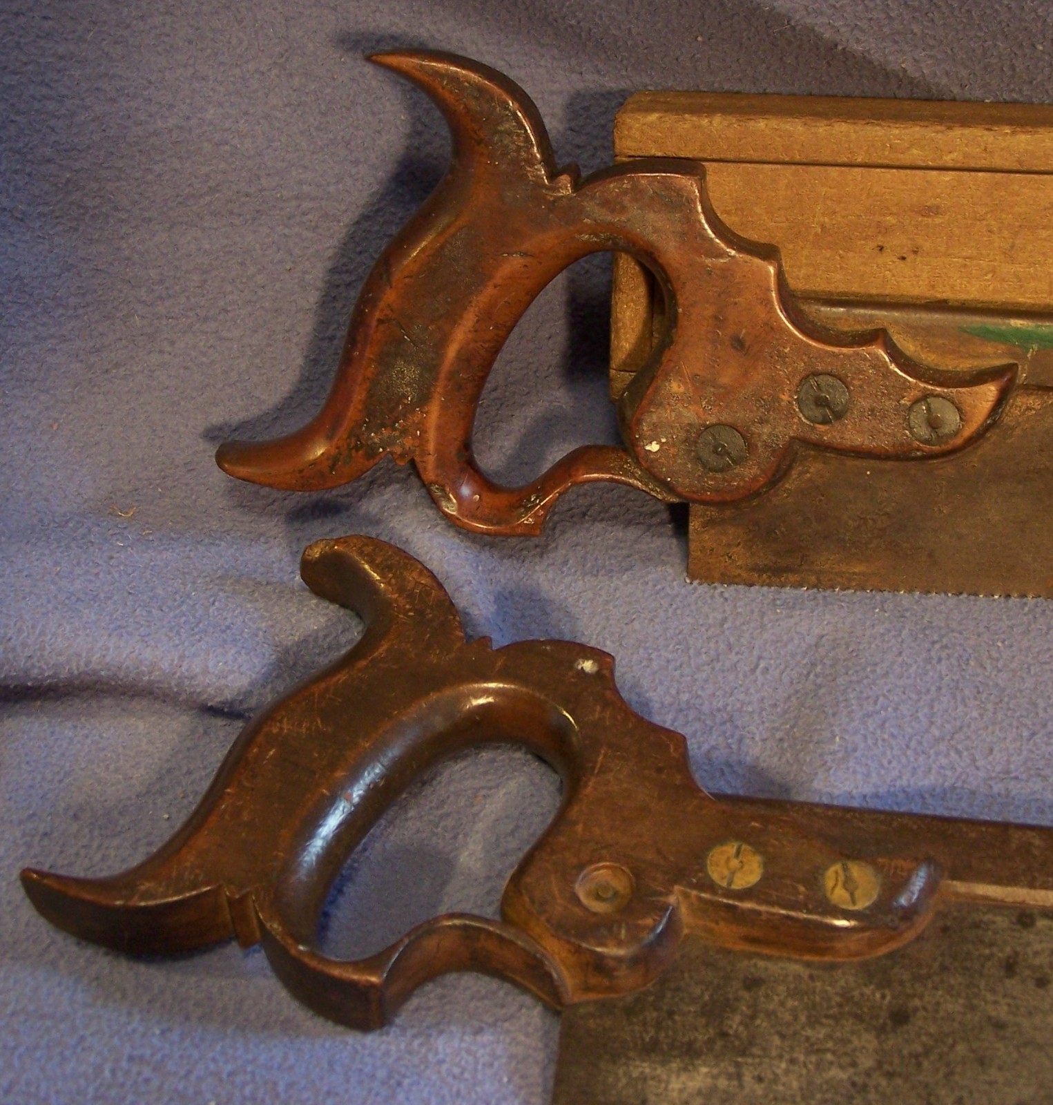 Norton Jewett & Buzby New York Triple Cove Back Saw circa 1846 Disston Style