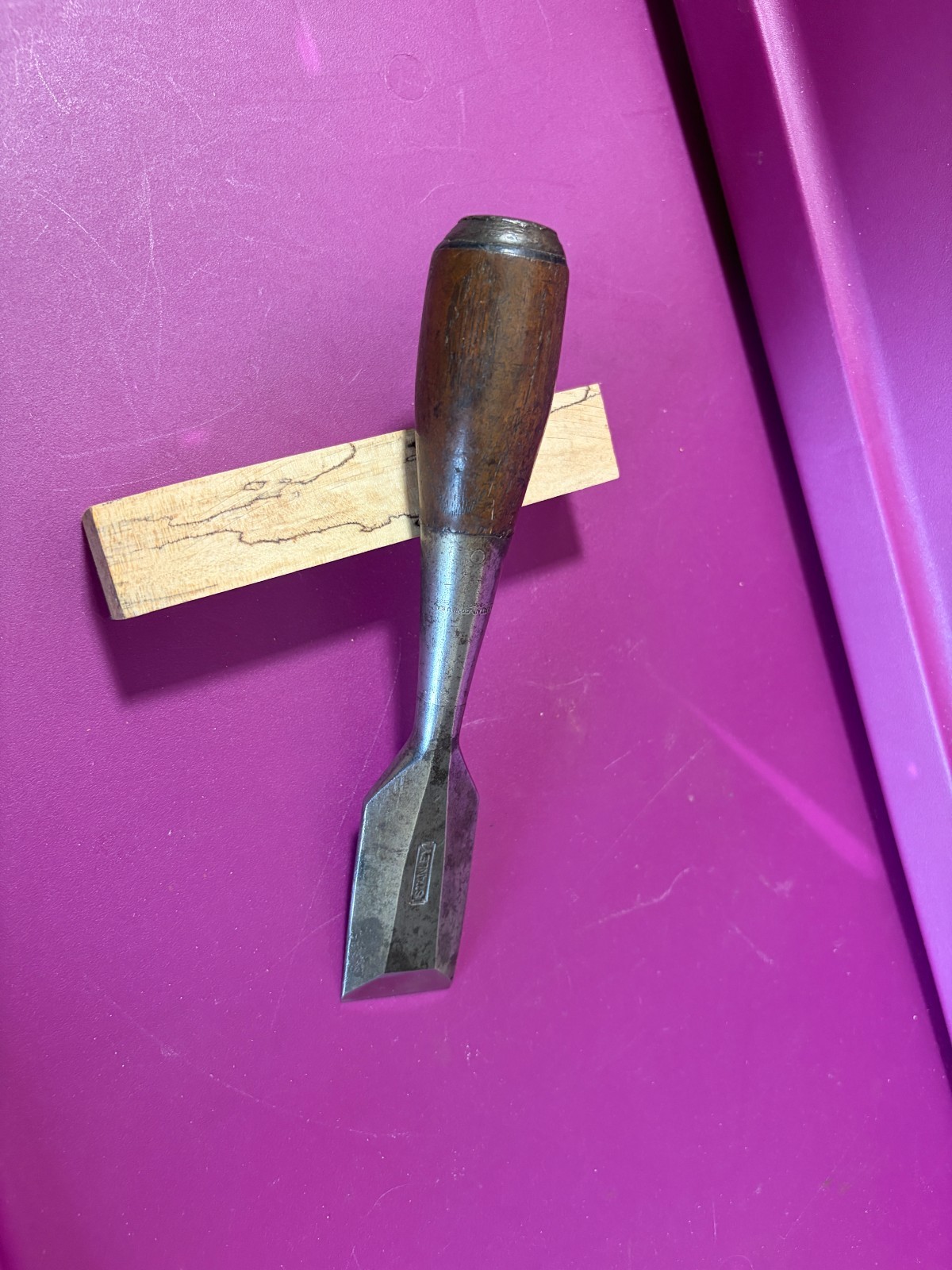 Vintage Stanley No 50 Everlasting 1-1/4″ Wide Butt Chisel-2 Pat. Dates-VGC!