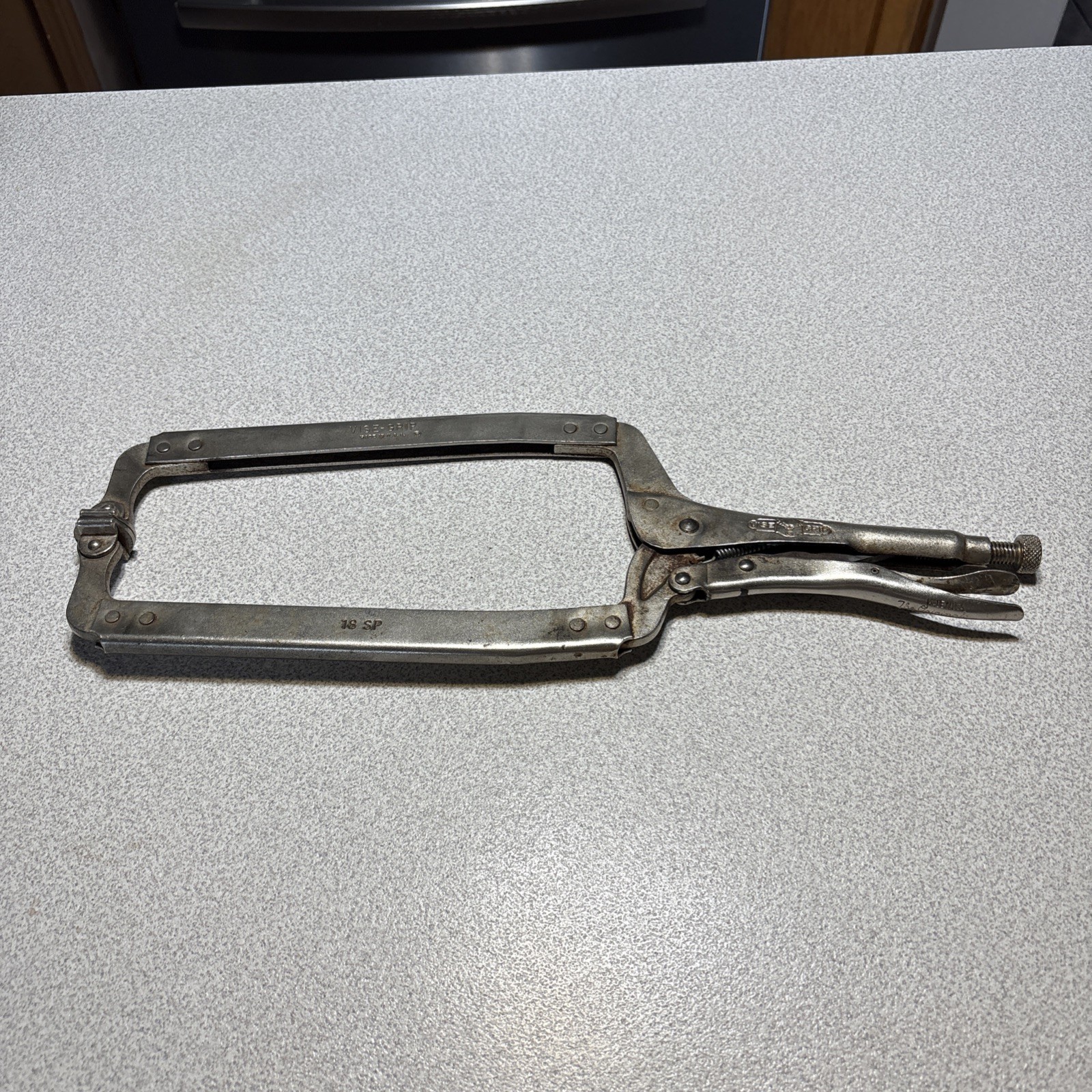 Vtg Petersen Dewitt Vise Grip 18 SP Long Clamp