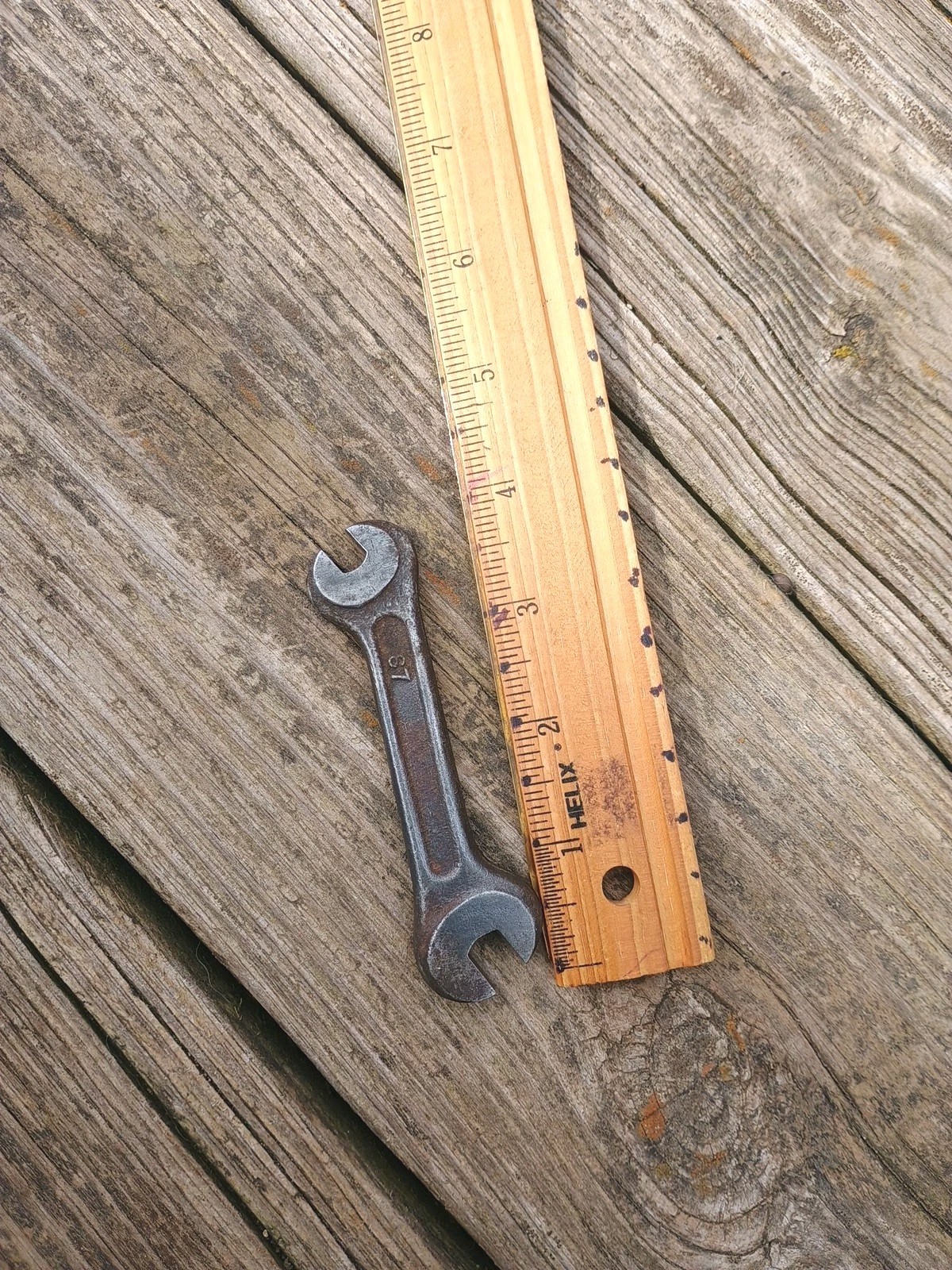 Small Vintage Open End Wrench 7mm & 8mm 4″ Long Only Marking 67