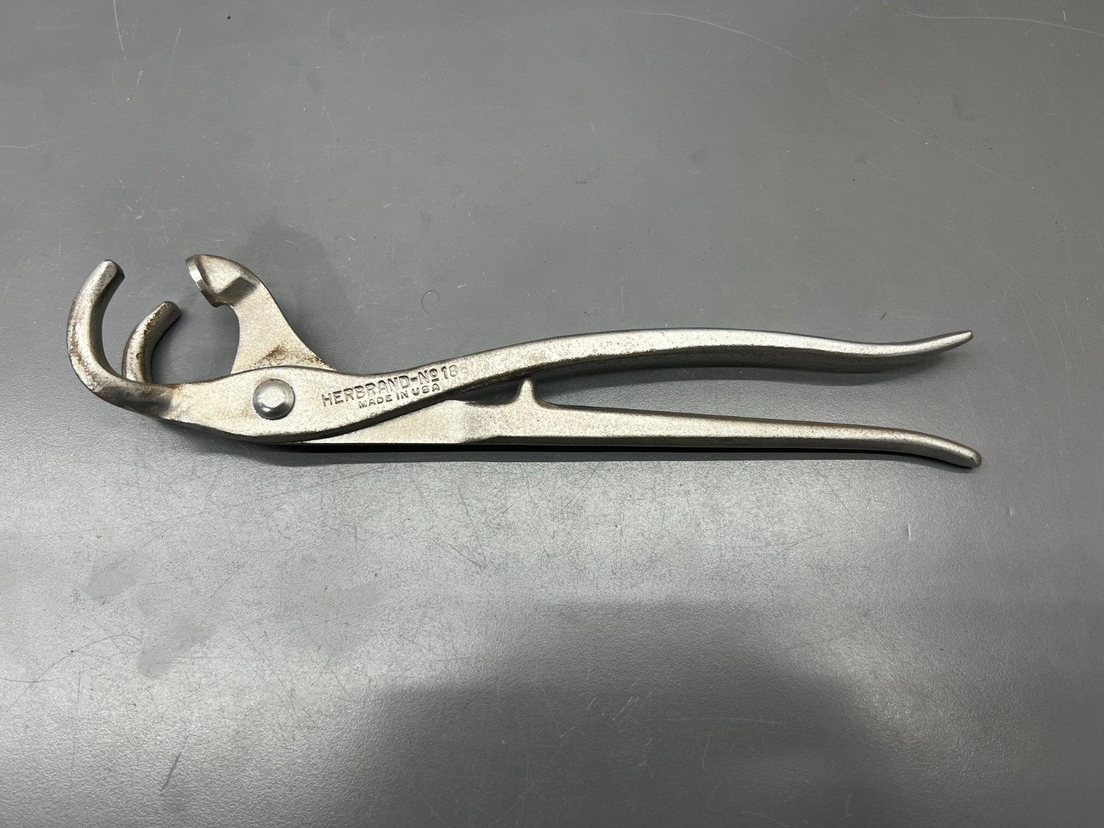 (l) VINTAGE HERBRAND No. 188 HUCK BRAKE SPRING PLIERS DRUM BRAKES – VGC – USA