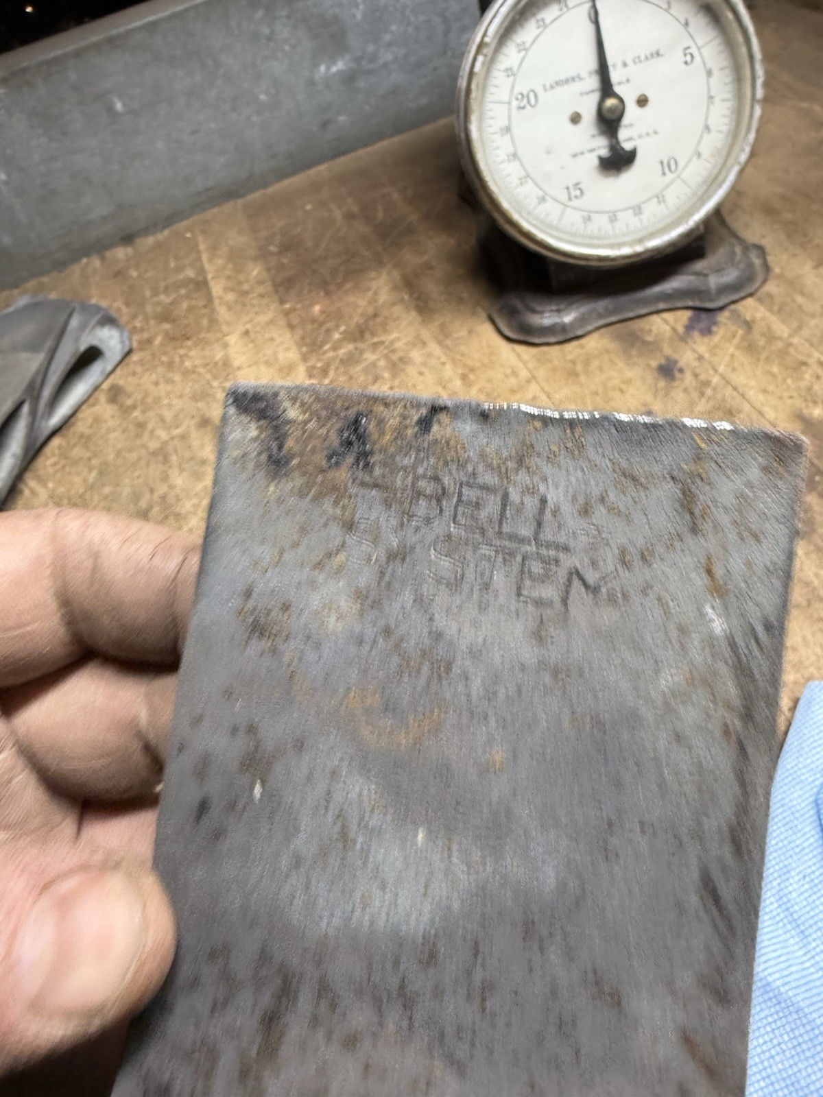 Vintage 2-1/4Lb Hatchet Axe Head Tool Marked Bell System Kelly Ribbed Eye USA
