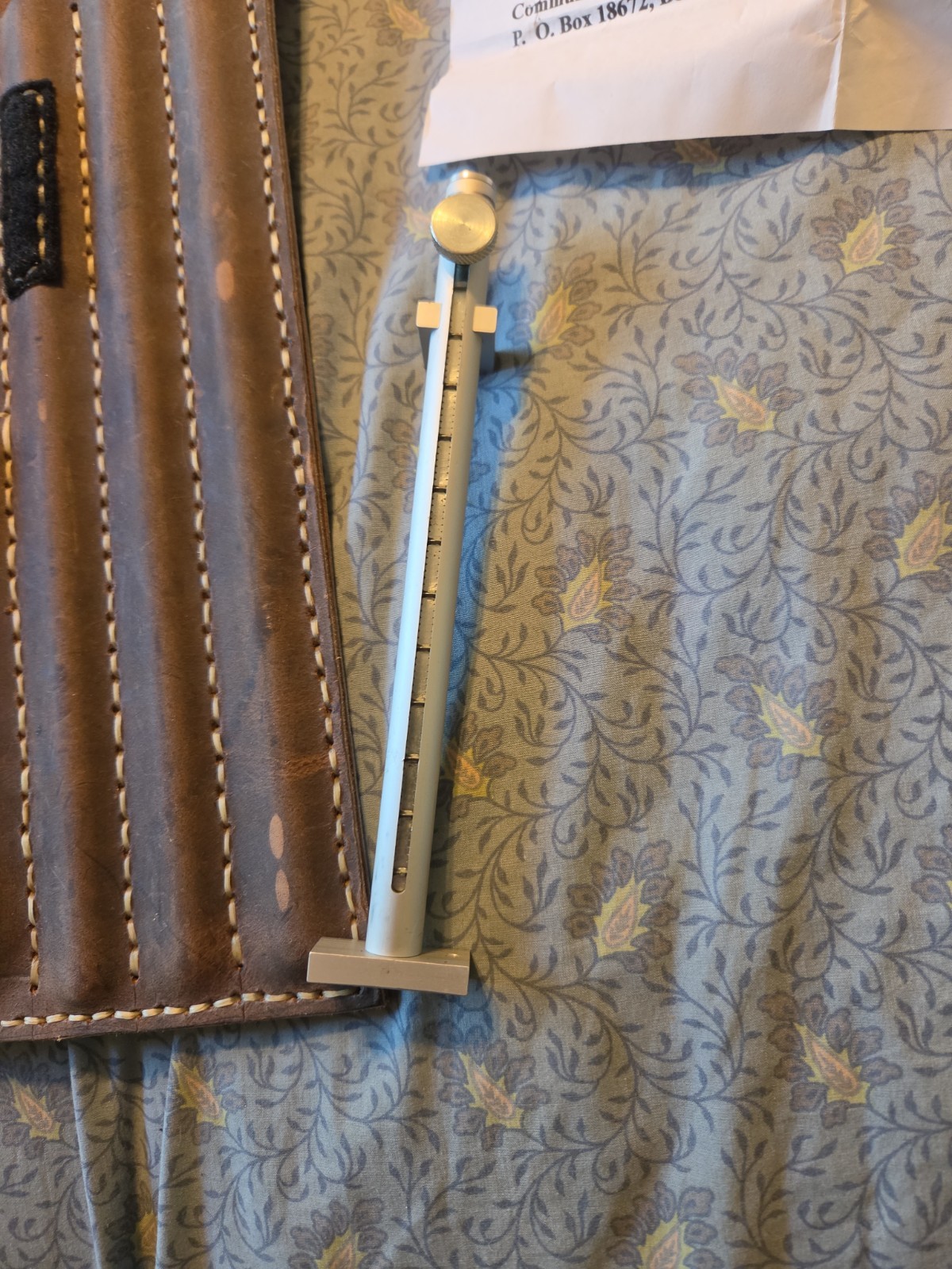 Click Rule – A Ruler for the Visually Impaired w/ 3 Extensions & Leather Case
