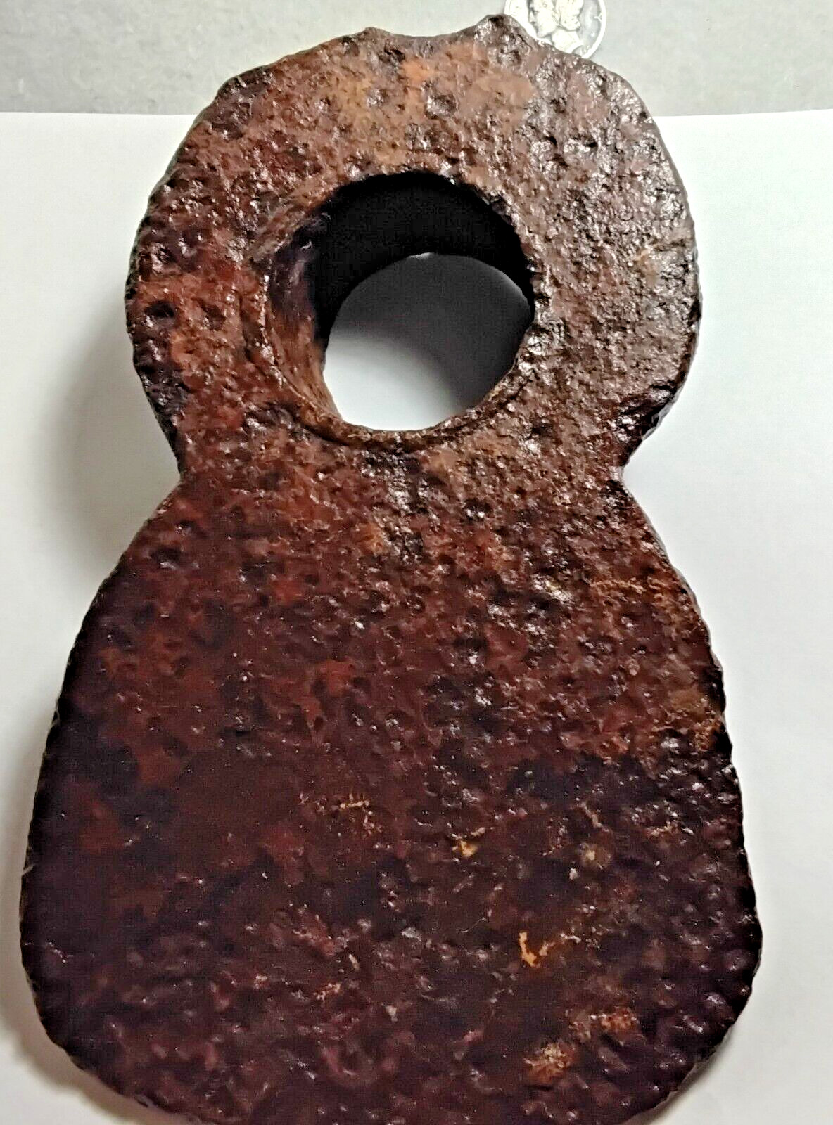 Original Impoved Patent iron hoe 6 x 5/1/2″ dugVirginia, cleaned w/electrolysis