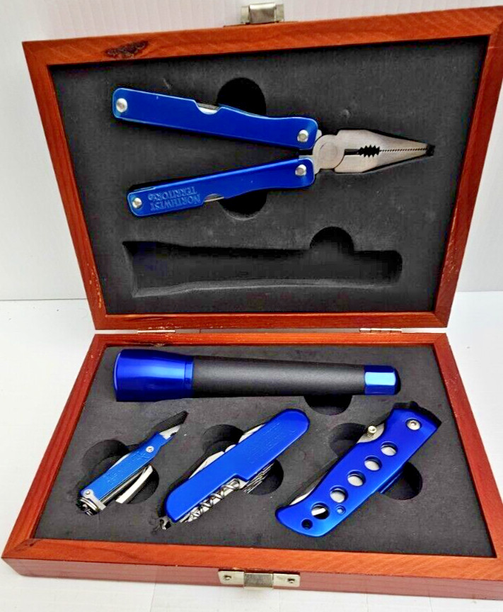 Northwest Territory 5 Piece Tool In Wooden Box New