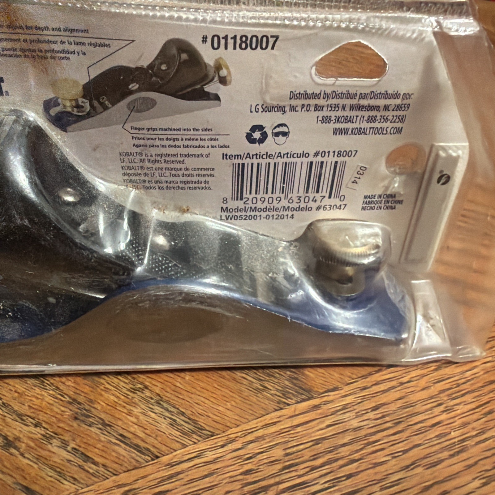 Kobalt Adjustable Block Plane 6.25″ x 1.625″ Cast Iron #0118007