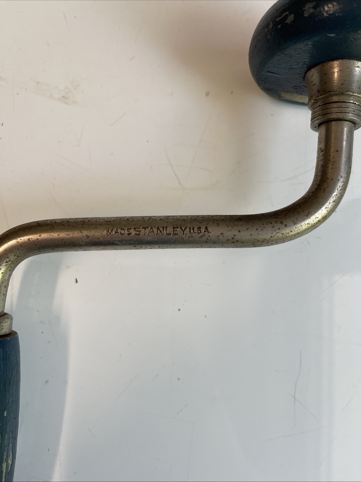 Vintage NOS Stanley 02-253 H1253A – 10” Ratcheting Bit Brace Hand Drill USA