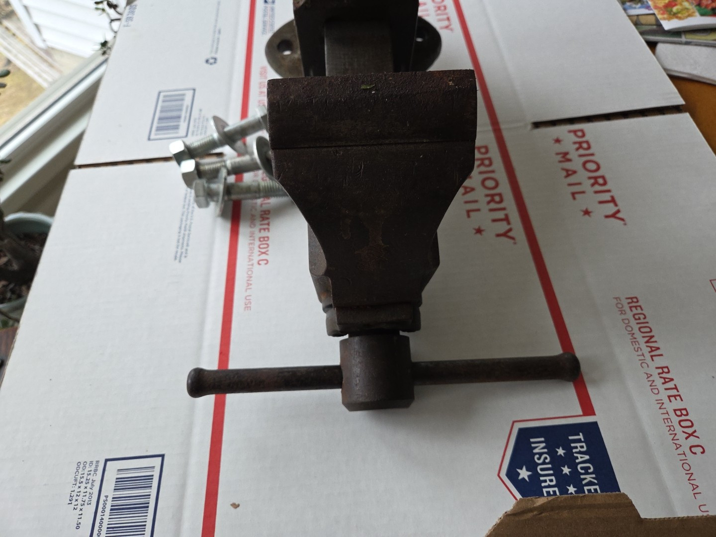 Excellent Vintage Chas Parker Co 954 Meriden CT Vise 4″ Jaw 6″ Open