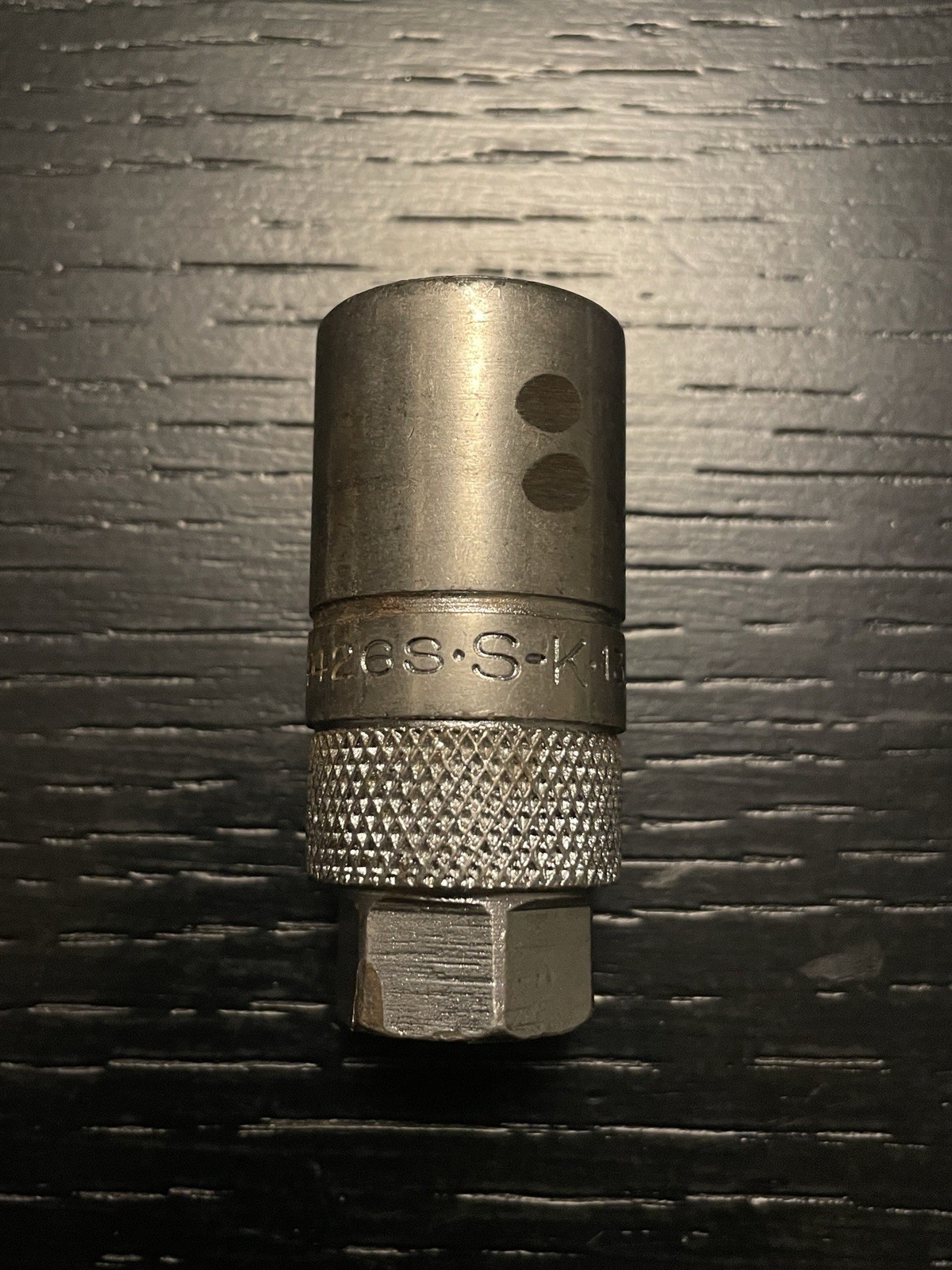 Vtg S-K SK Tools USA ~ 3/8″ Drive 13/16” 6 pt 4426 Spark Plug Socket