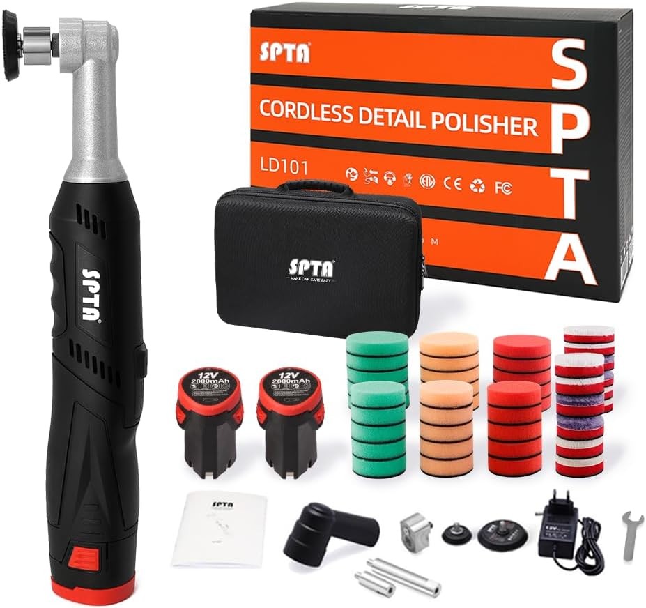 Mini Polisher Car Detailing Cordless DA RO Rotary Scratches Killer 12V