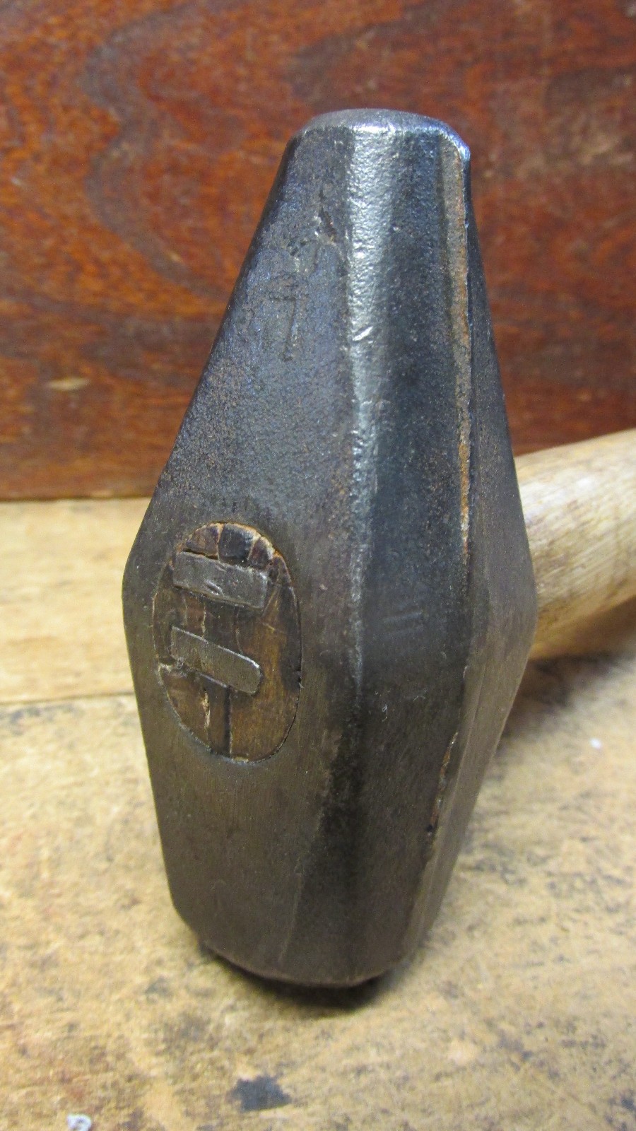 Vintage Bell System Hammer Tapered Peen Sledge Linesman Hammer USA Marked “BELL”