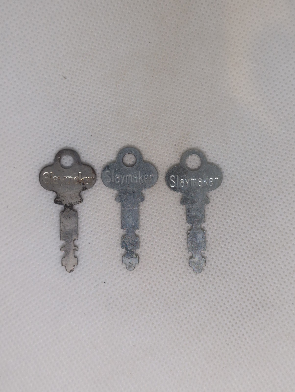 Vintage Slaymaker Padlock Flat Keys