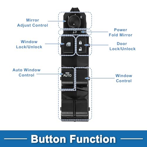 1 AUTO Power Window Switch for Mazda CX-5 2015-2017 No.KA5C66350 14+12pin