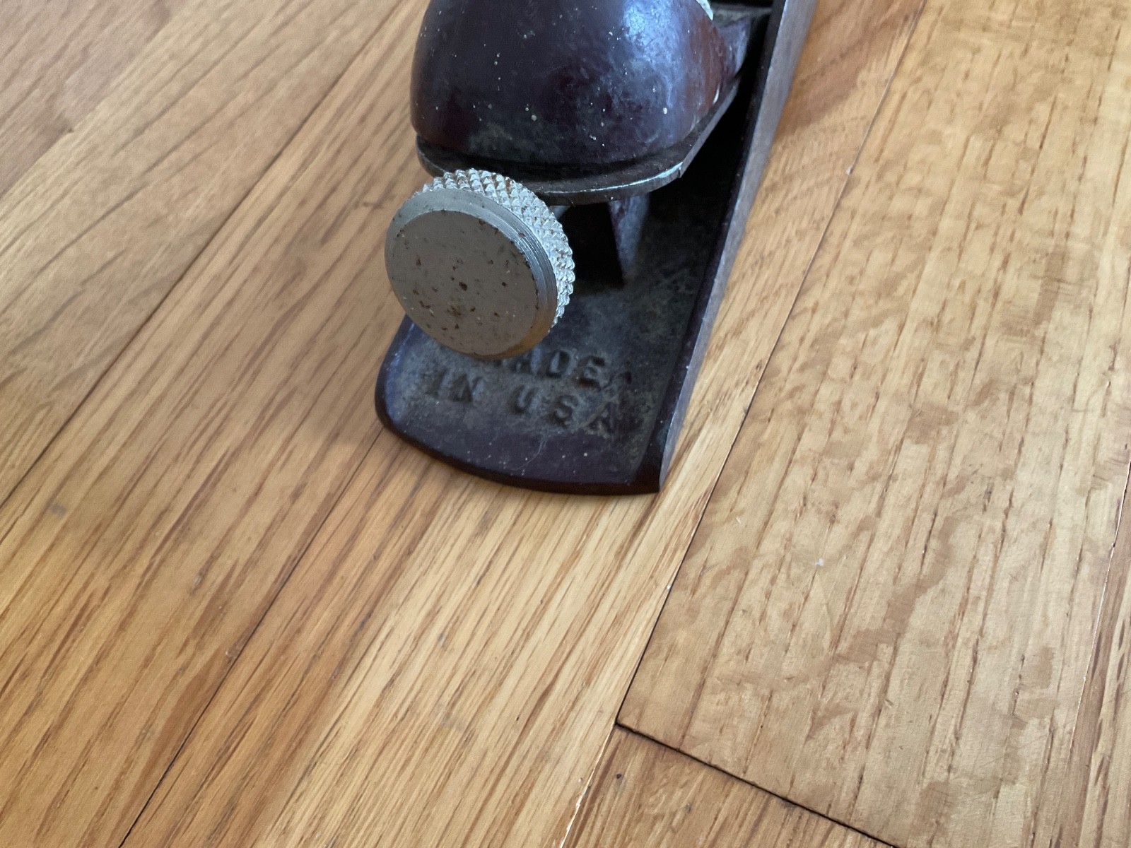 Vtg. Wood Block Plane, 7″ Length x 2″ Wide, Made in USA Unbranded