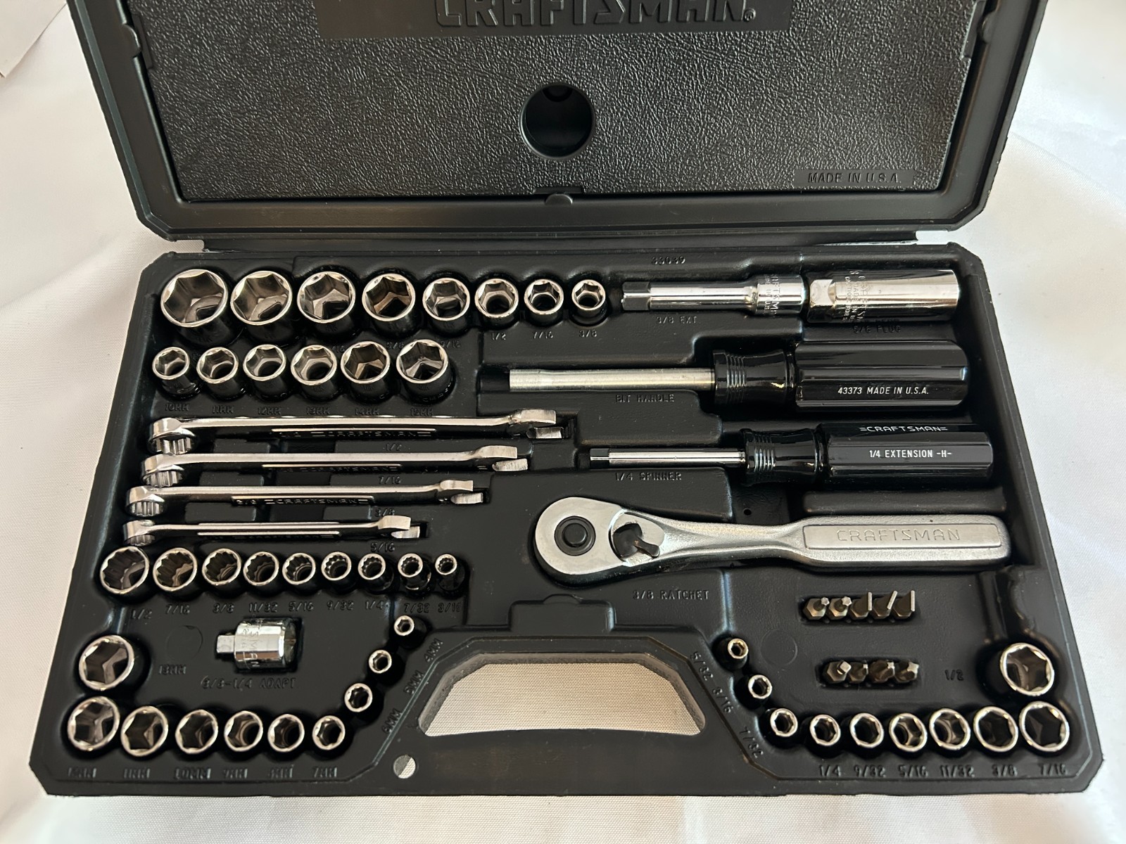 Vintage Craftsman USA 62 Pc Mechanics Tool Set 33039 SAE / Metric NOS *NEW*