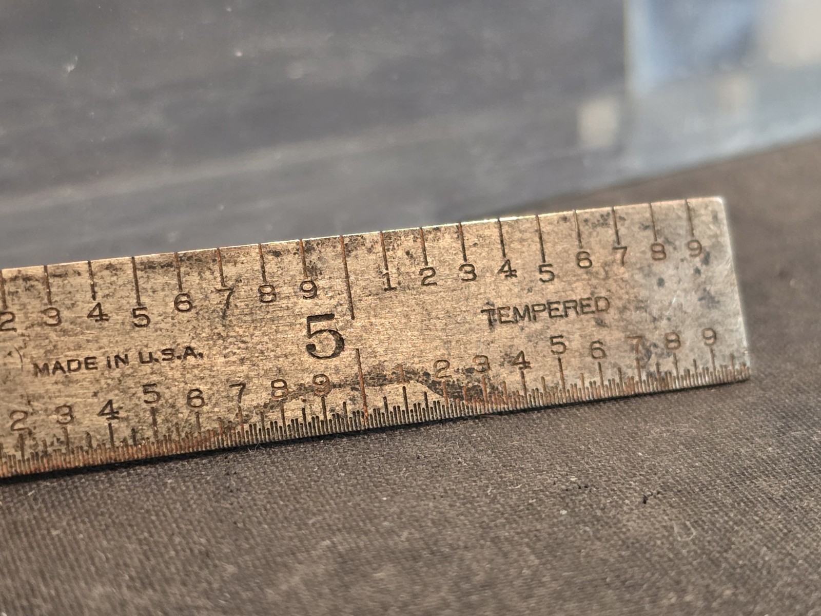 Vintage Lufkin 2105R 6″ RULER Tempered Stainless Steel