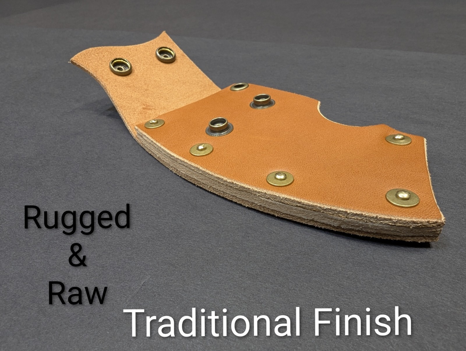 Gewhalt/Swisstech 28″Axe Custom Handmade Leather AxMask”Only” TraditionalFinish