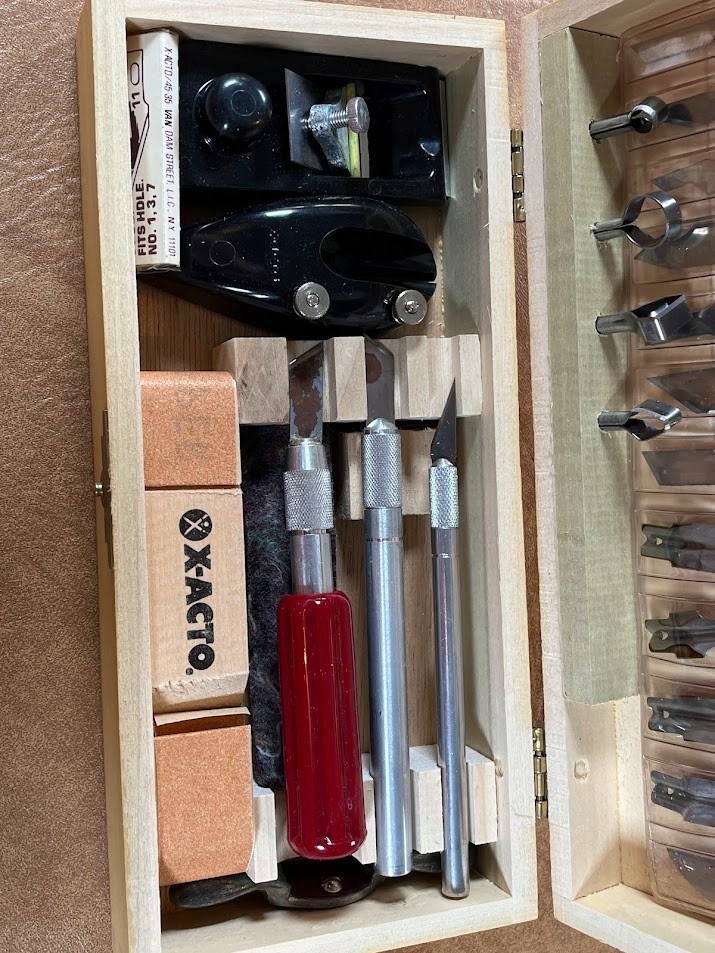 VINTAGE X-ACTO HOBBY TOOLS SET #86 BOXED 1970’s the Crafter Tool Set