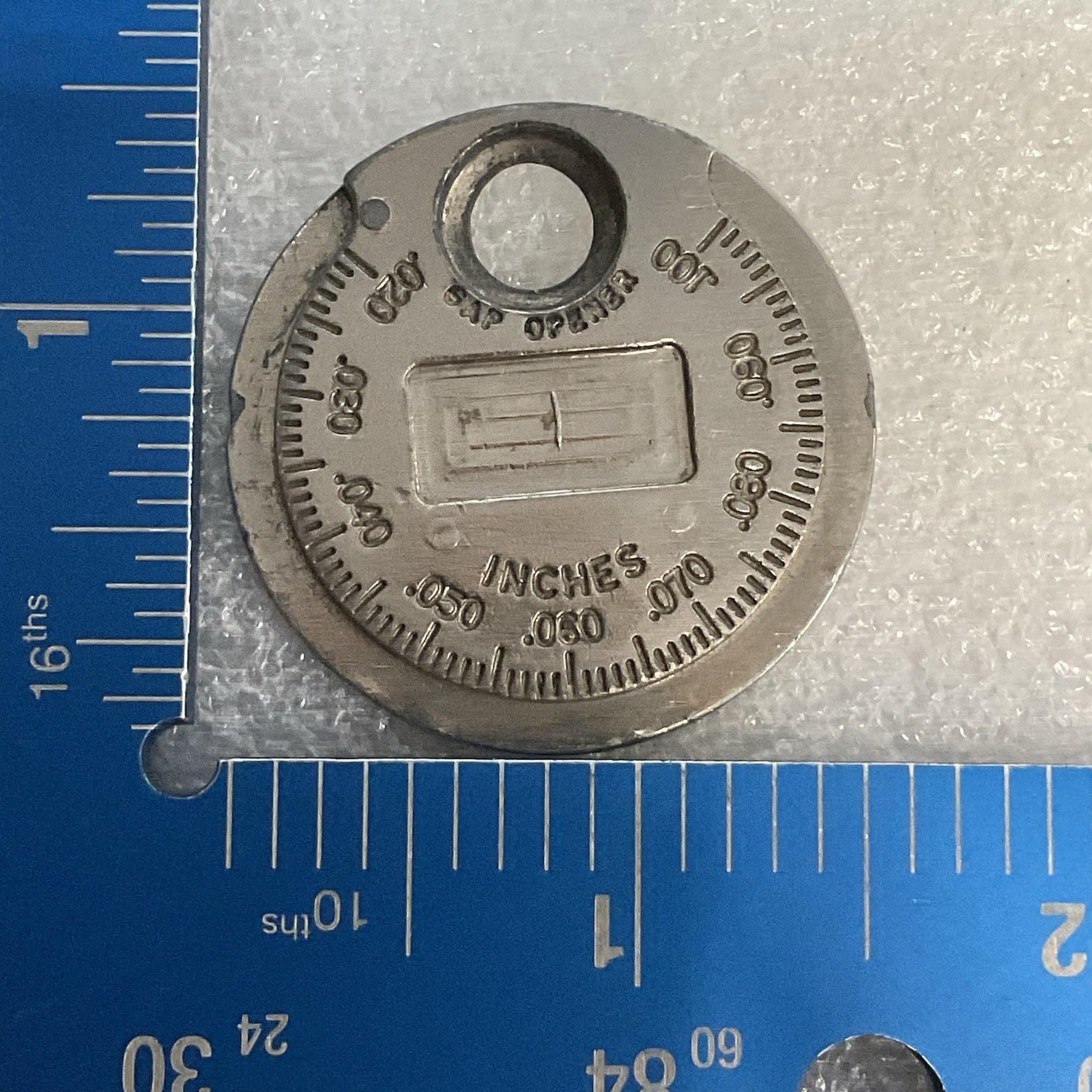 CT 481 Taper Gap Gauge Tool Spark Plug Gapper Inches & Millimeters Vintage
