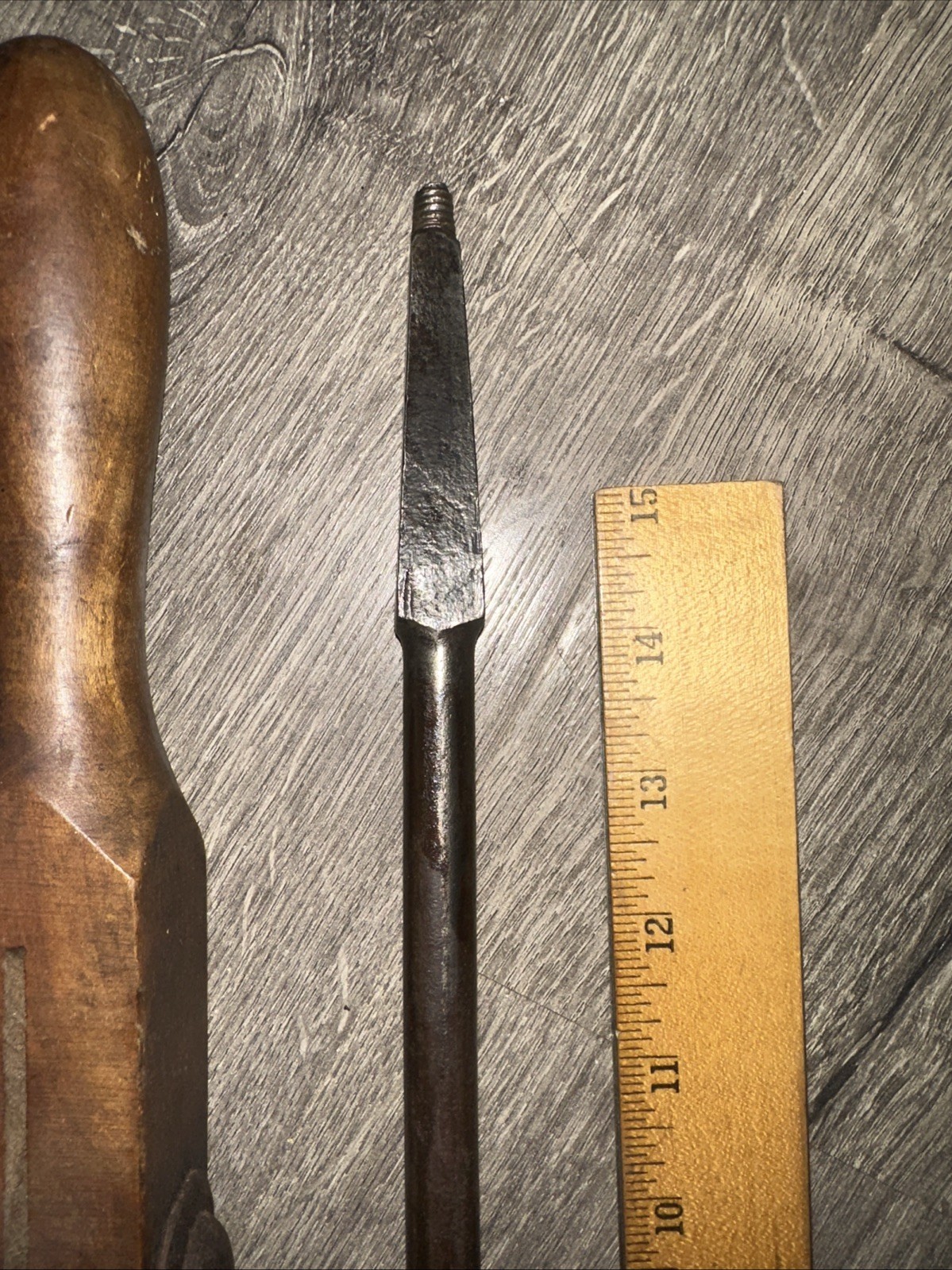 Antique Hand Wood Auger-100+ years old-Peck, Stow, & Wilcox on handle-VERY NICE
