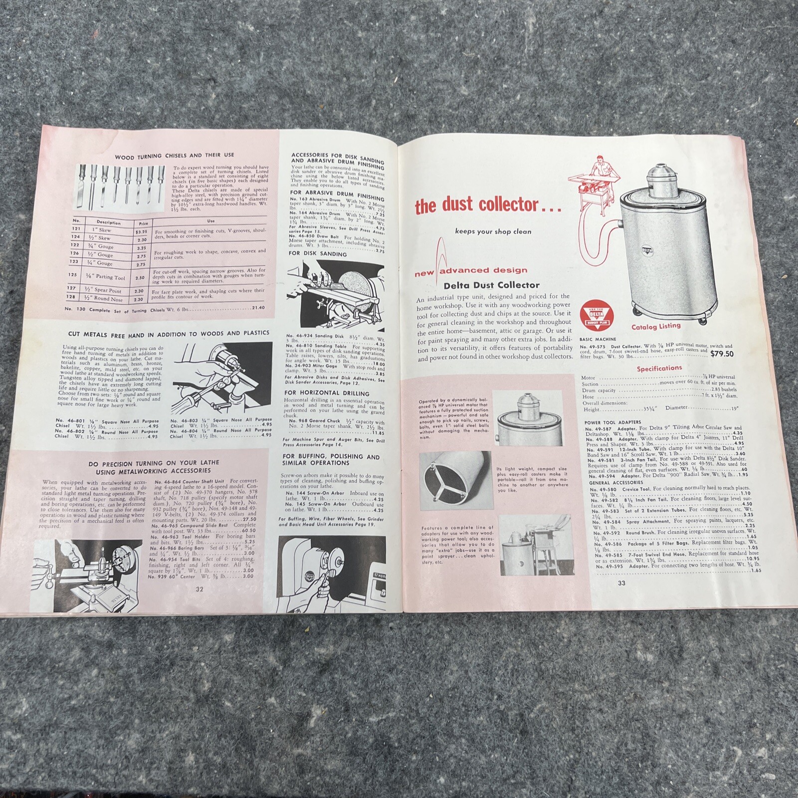 Delta Rockwell Catalog Homecraft Power Tools 35 Pgs Vintage 1957