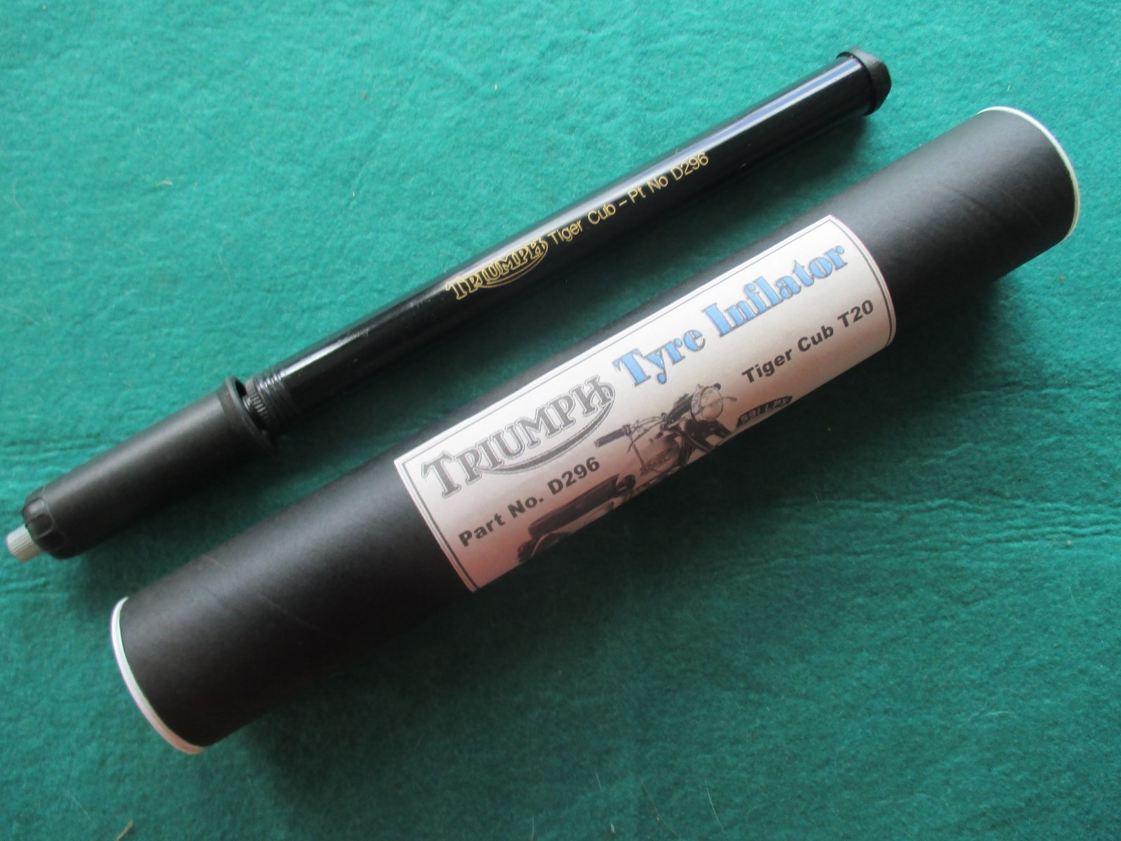 TRIUMPH TIGER CUB T20 200cc TYRE INFLATOR – Pt. No D296 – N.O.S