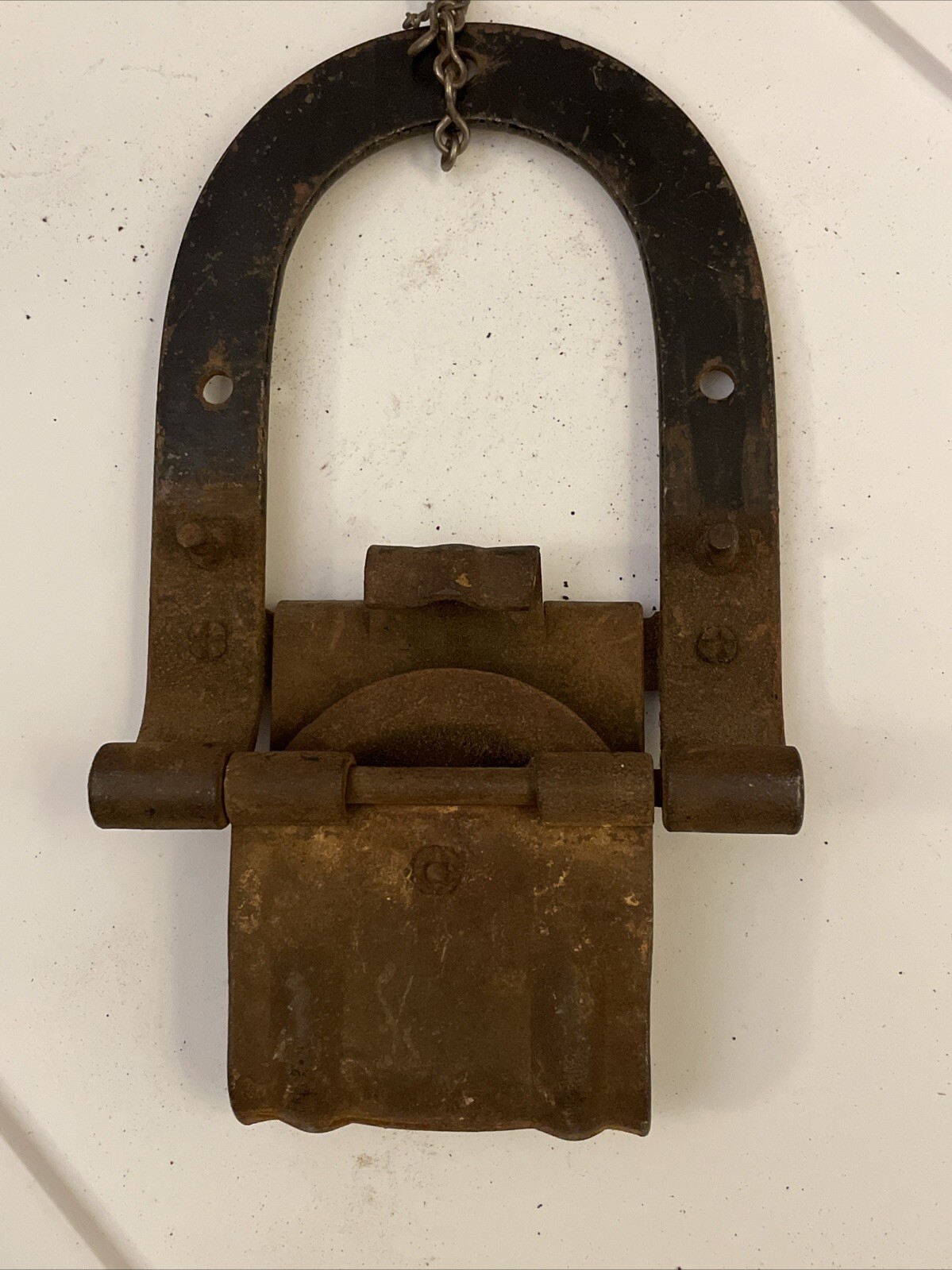 Antique Wall Mount Heavy Duty Industrial Cast Iron Pulley Big 4″ National MFG.