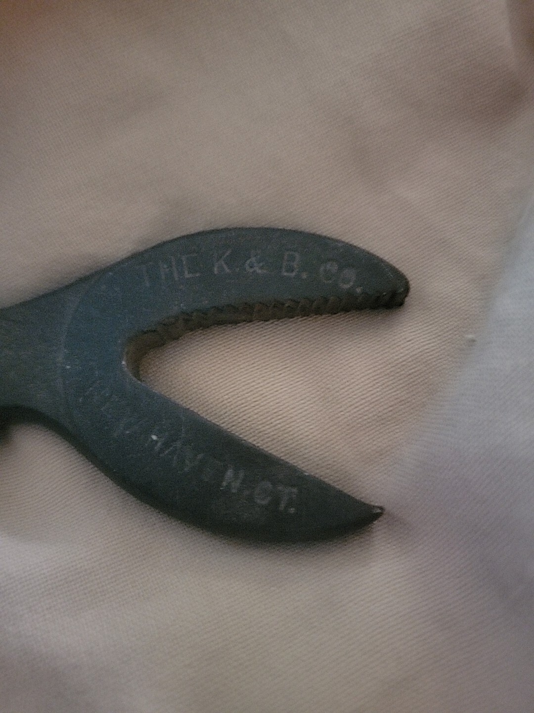 Alligator Wrench, K & B CO. “SAXON” Double Ended Alligator Wrench New Haven, USA