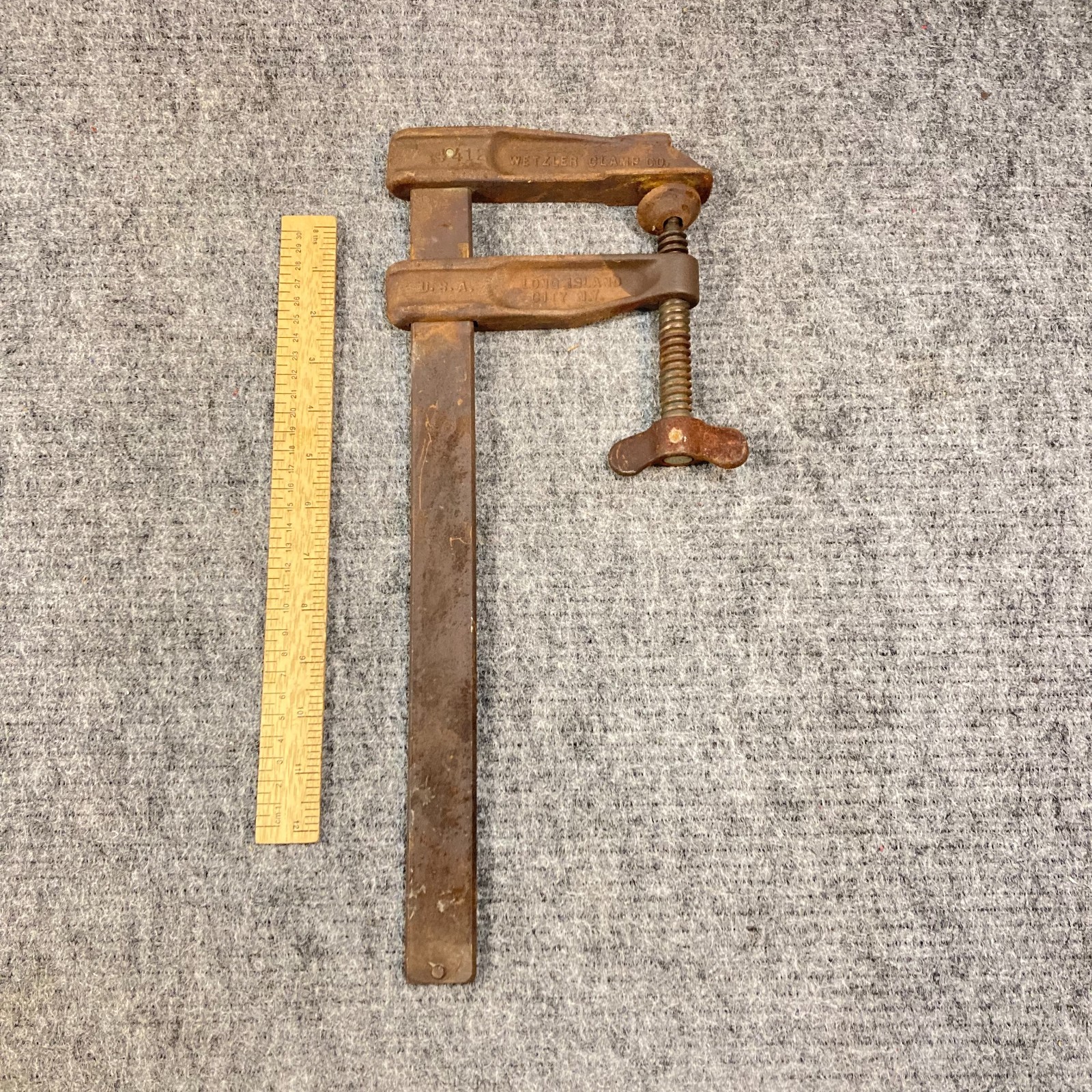 Wetzler 12″ Slide Bar Clamp Wood Clamps #4412 USA