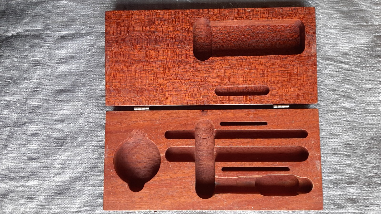 Vintage Empty Wood Tool Box 10 3/4” x 5” x 2 1/4”