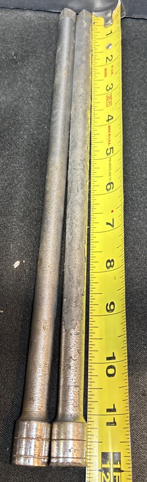 Lot of 2 Vintage S-K Wayne Tools 45162 12″ Socket Extension 3/8″ Drive USA
