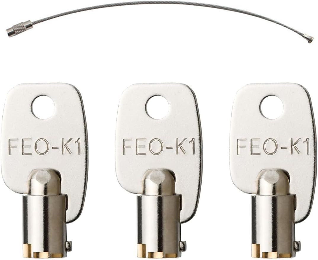 3PCS FEO-K1 Elevator Fire Service Keys – Recall Reset Keys Compatible with Gener