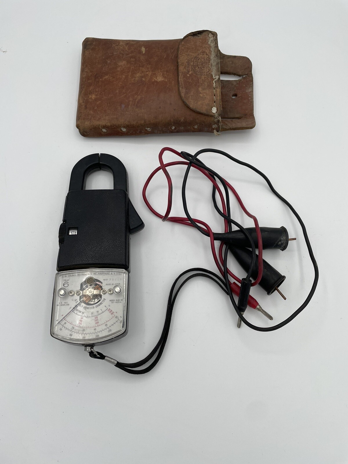 Vintage AW Sperry Instruments Ammeter Ohmmeter Snap 6 Ohm-300 50-400 Hz
