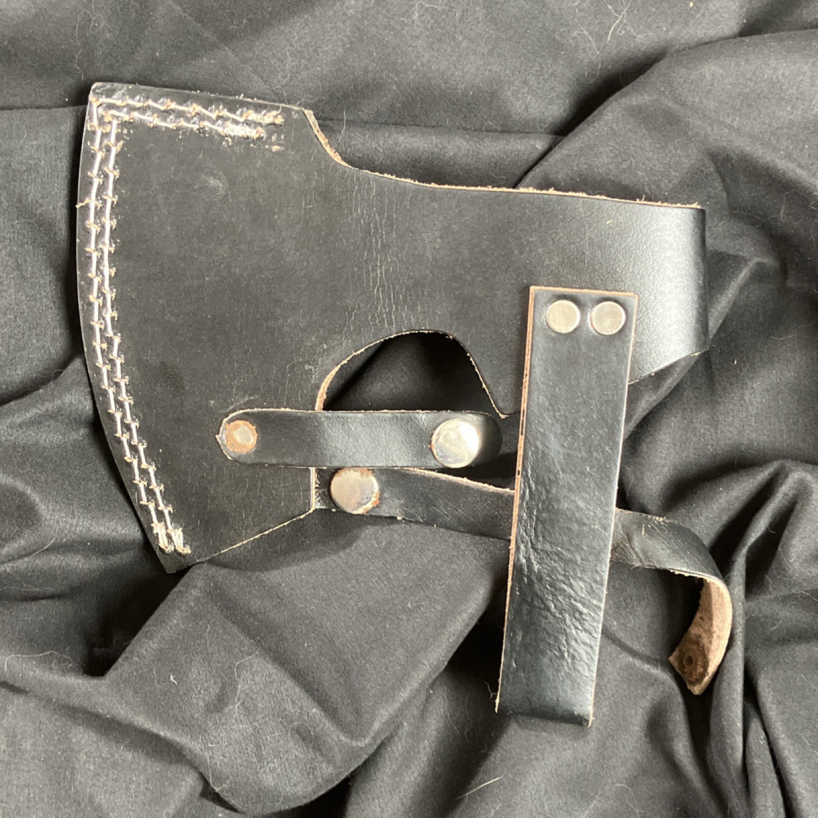 Shiny Crafts Viking Engraved Axe Leather Sheath hatchet camping survivalist￼