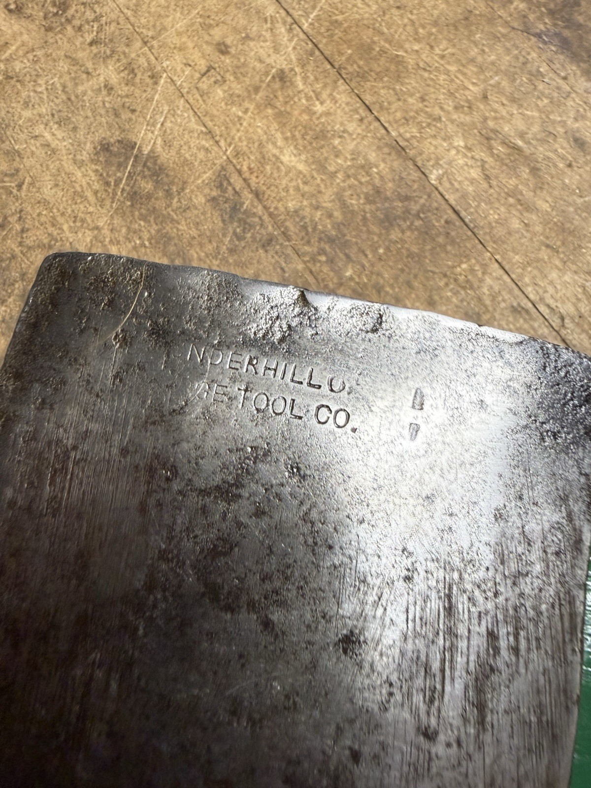 Vintage Rare 5 Lb Axe Marked Underhill Edge Tool Co Glassport PA Wood Handle USA