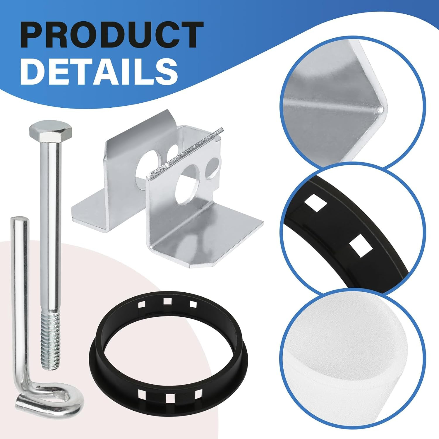 8-Piece Lock Kit Replacement for Jobox Storage Cabinet, Retainer Kit Set with Lo