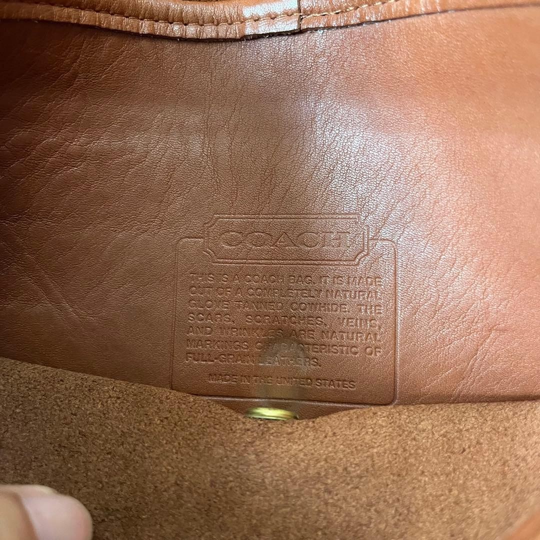 Coach Turnlock Clutch Bag Vintage USA Made 25x18x6 cm Brown Used