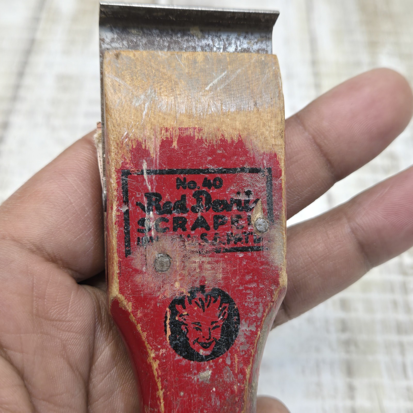 Lot Of 4 Vintage Red Devil Paint Scrapers