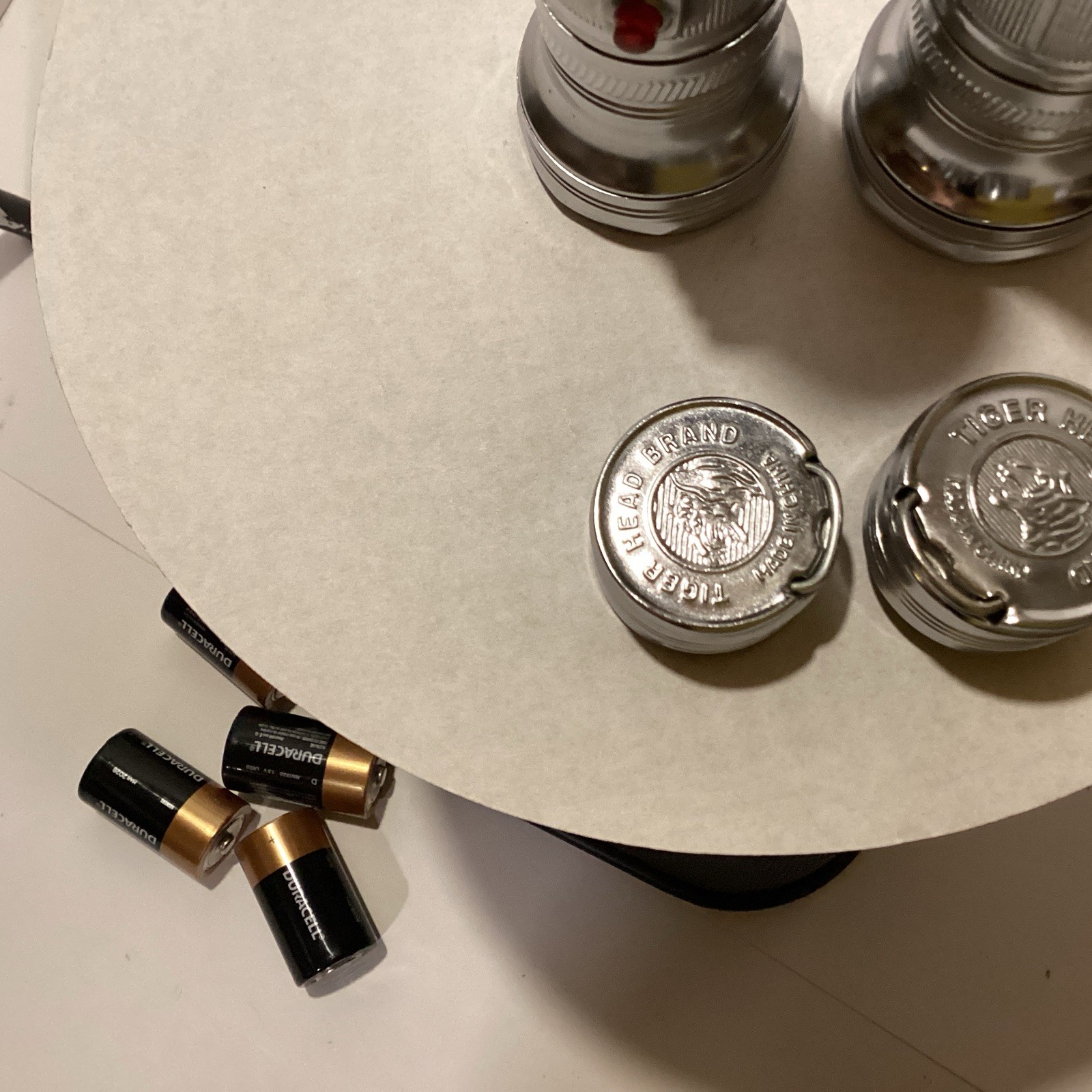 Vintage Tiger-Head Flashlight Chrome Plated 2