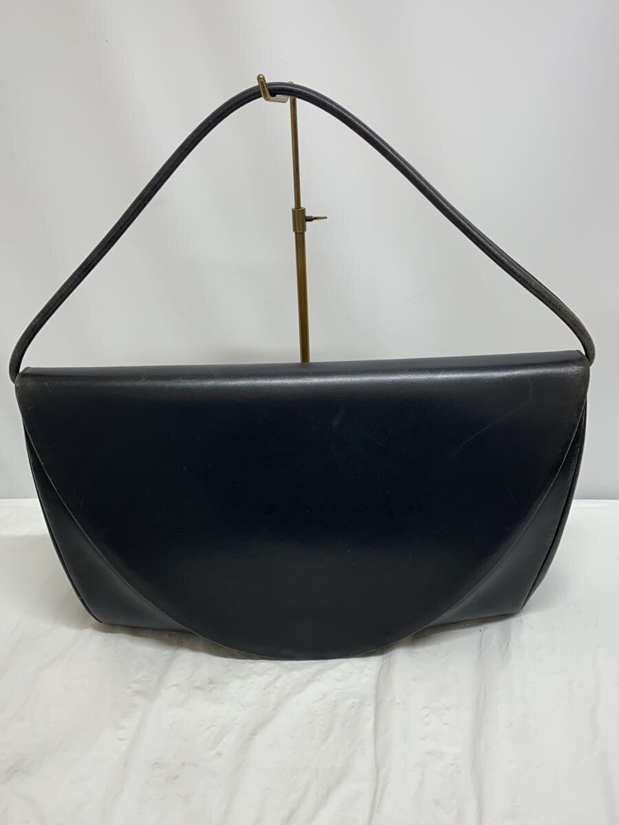 SYBILLA Handbag Leather 31x20x6cm Black Used Scratches Marks