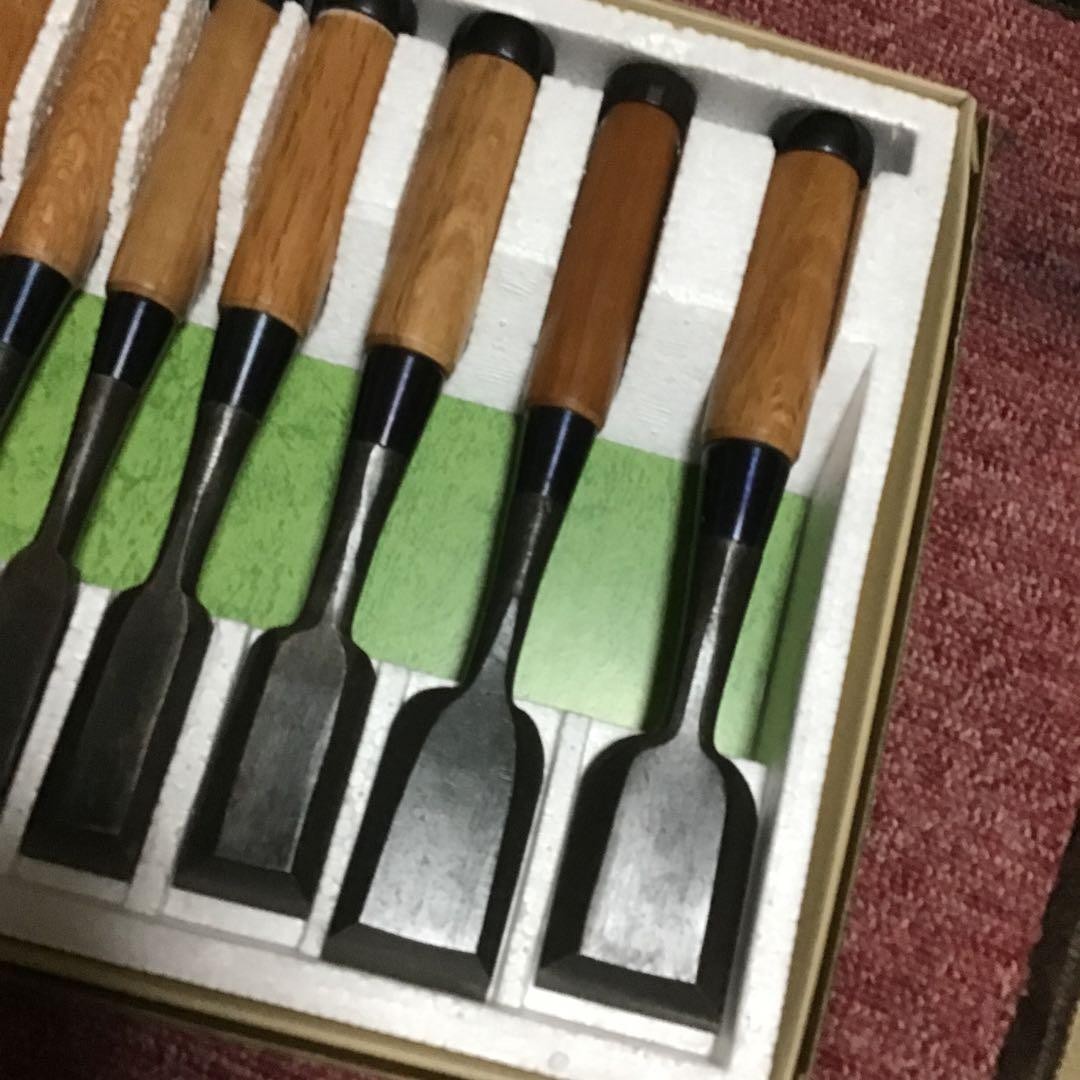 Chisel Japanese NOMI Set of 10 Carpentry Woodworking Tool Japan