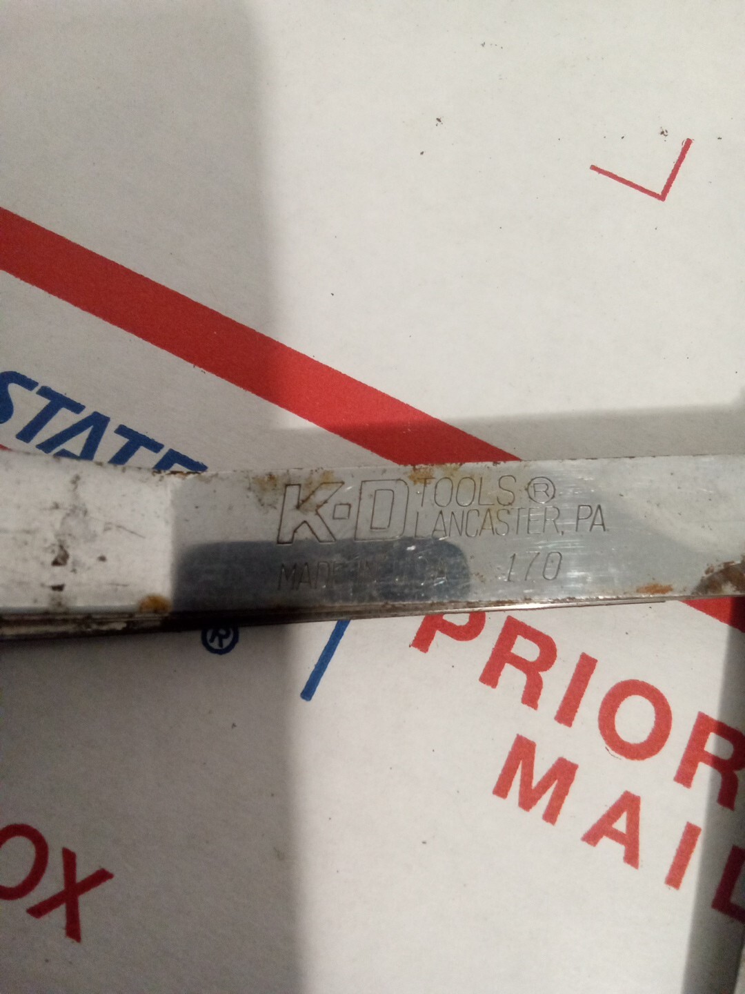 VINTAGE K-D TOOLS NO. 170 BLADE FEELER GAUGE MADE IN U.S.A