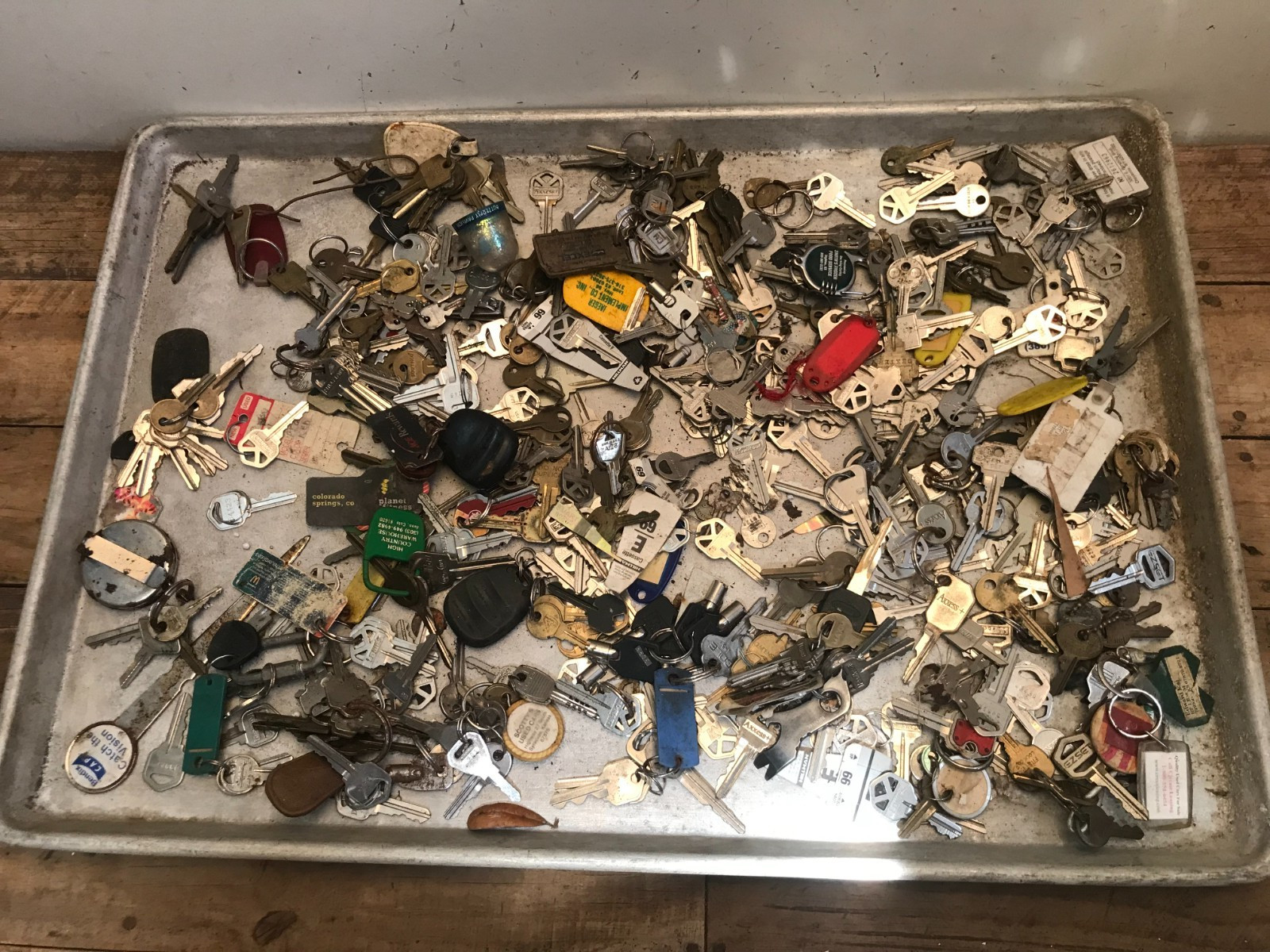 Lot Assorted Key Collection House Auto Padlock Key Rings Stuff 9 lb.