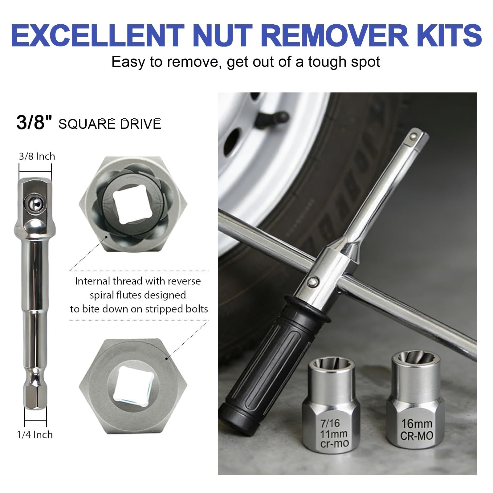 26 Piece Damaged Screw & Bolt Extractor Set,Stripped Broken Bolt Remover Kit …