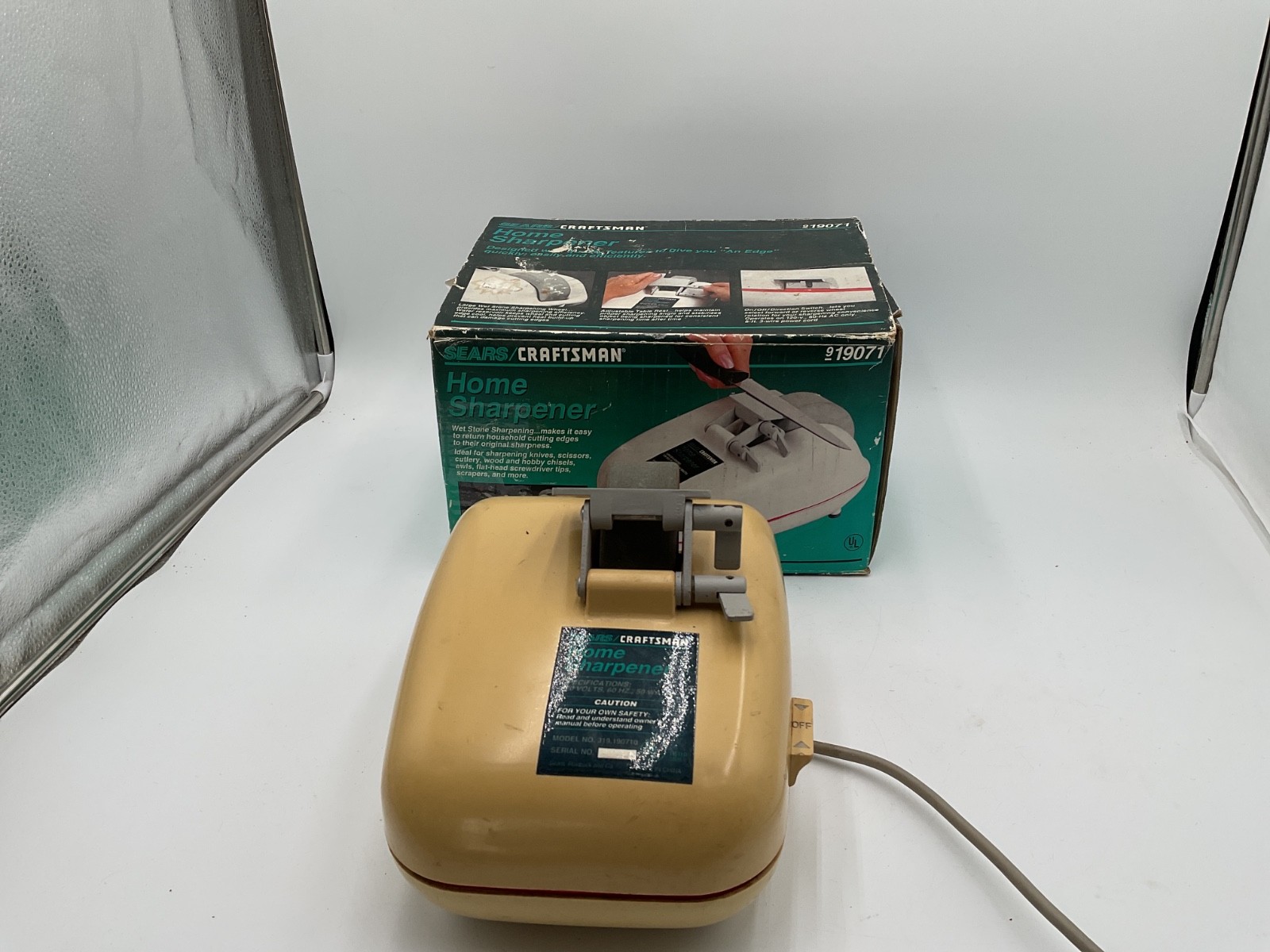 Sears Craftsman Home Sharpener 120V Electric Craftsman 9-19071 Roebuck Tested