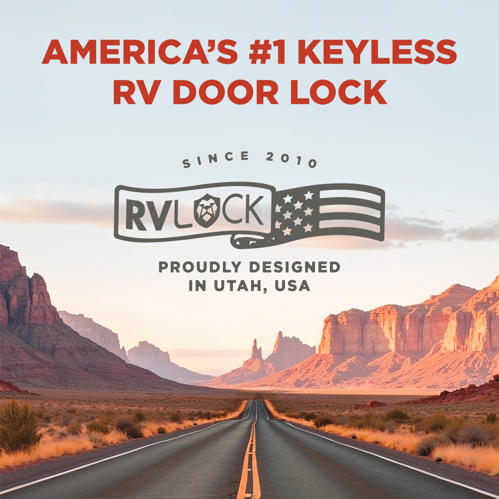 RVLOCK Compact RV Lock Keyless Entry, Secure Replacement for Camper Latch, Gr…